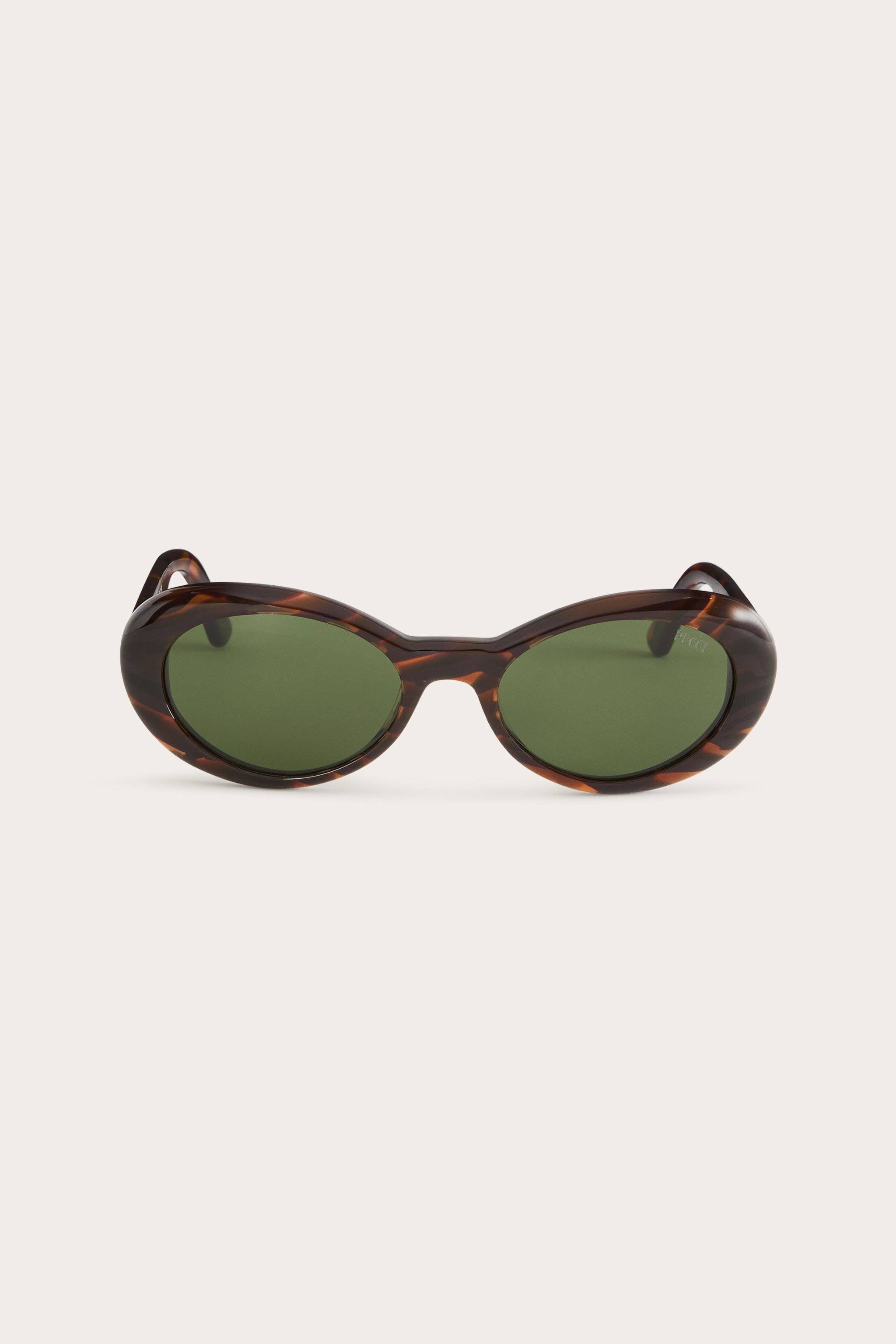 Emilio Pucci EP0234 lunettes de soleil ovales marron écaille