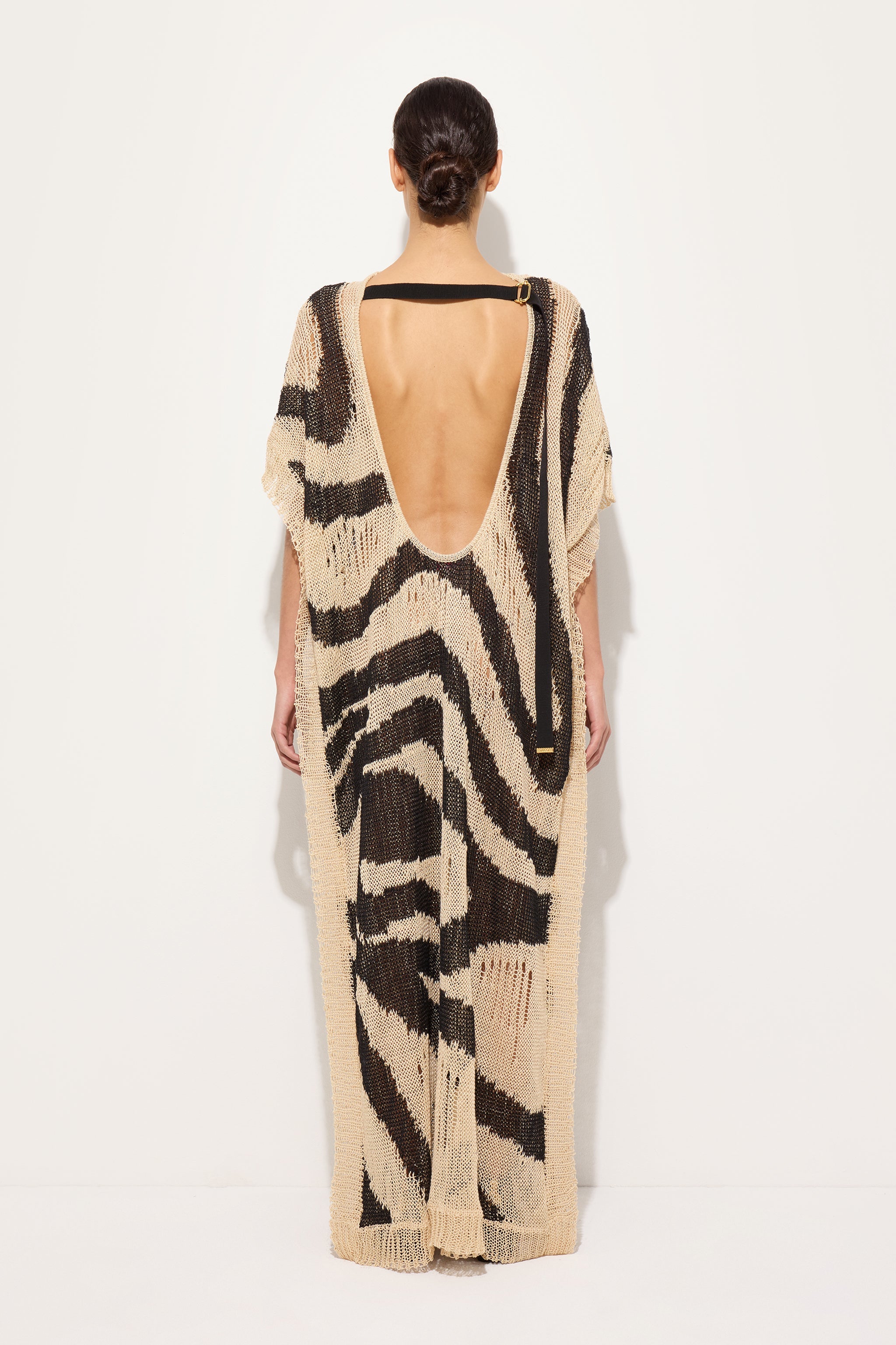 Emilio Pucci Caftano Marmo caftan lin beige