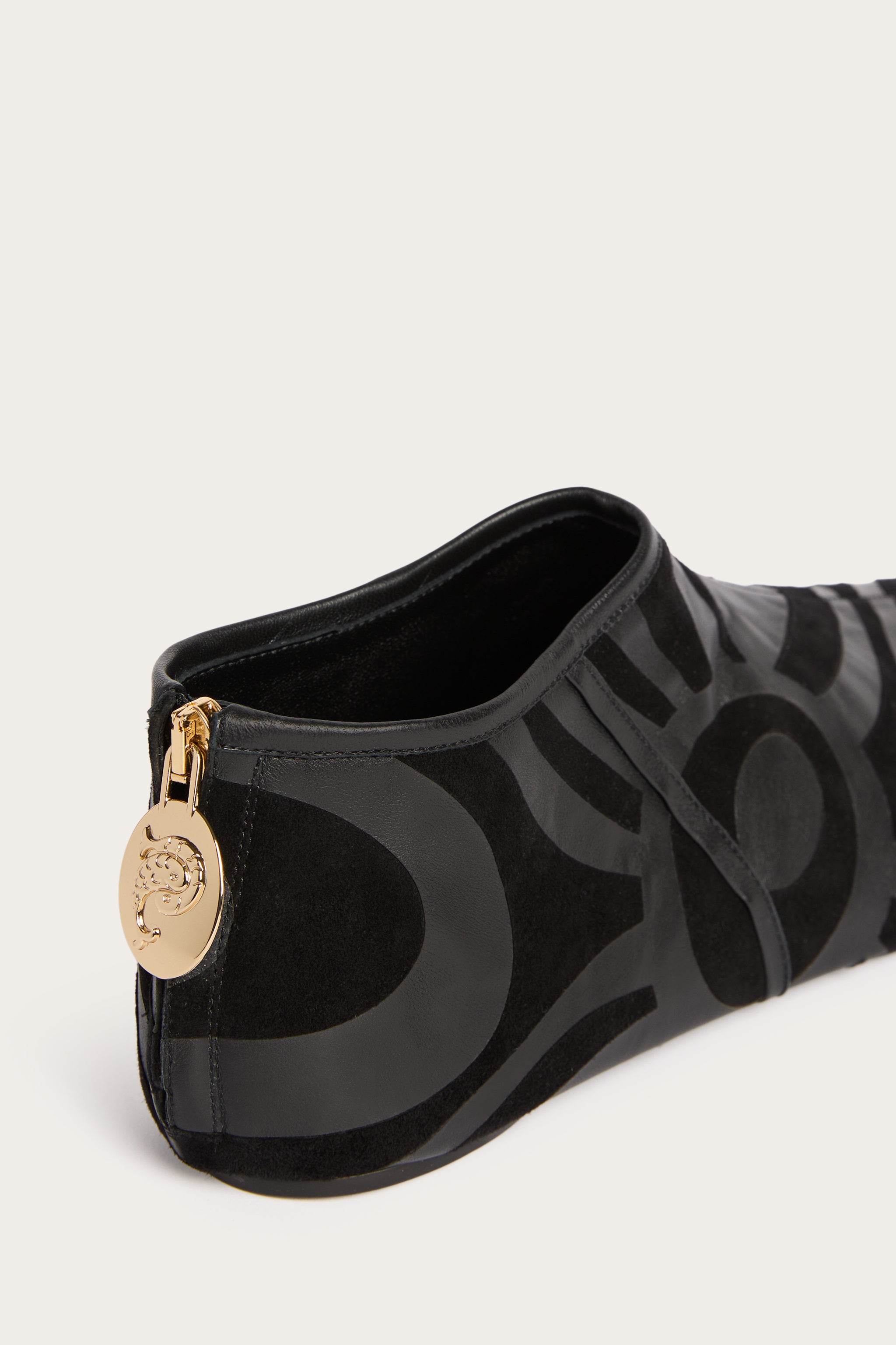 Emilio Pucci Slip-on Cuir Noir Imprimé Marmo Pointure 38