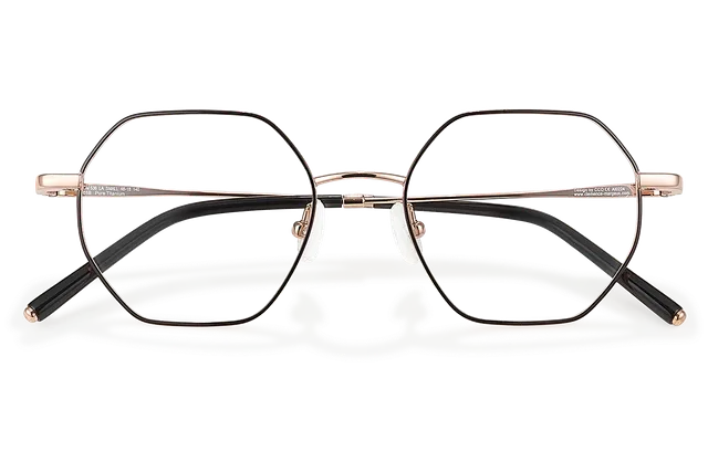 Clémence & Margaux La Small lunettes de vue Doré hexagonale