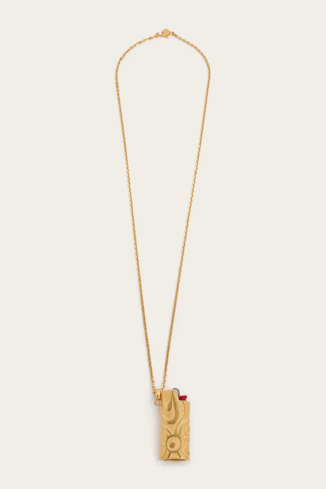 Emilio Pucci Jewellery Collier Porte Briquet Gold OS