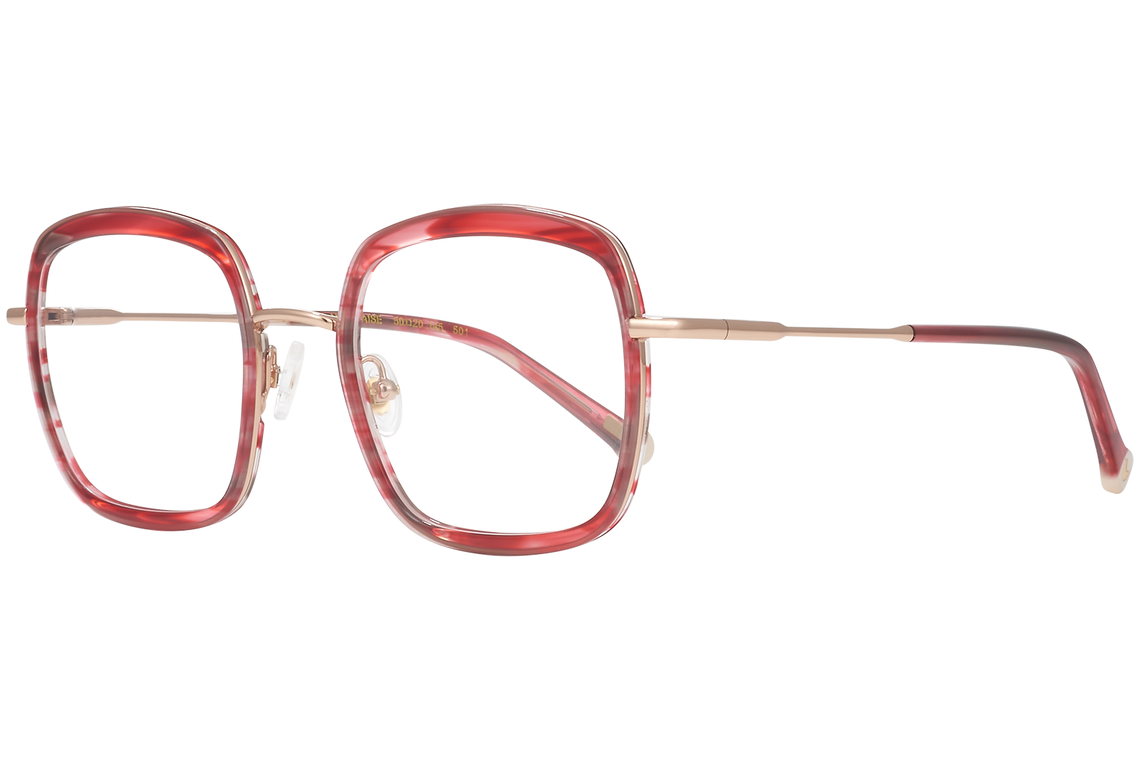 Clémence & Margaux La Milanaise lunettes de vue Rouge forme carrée