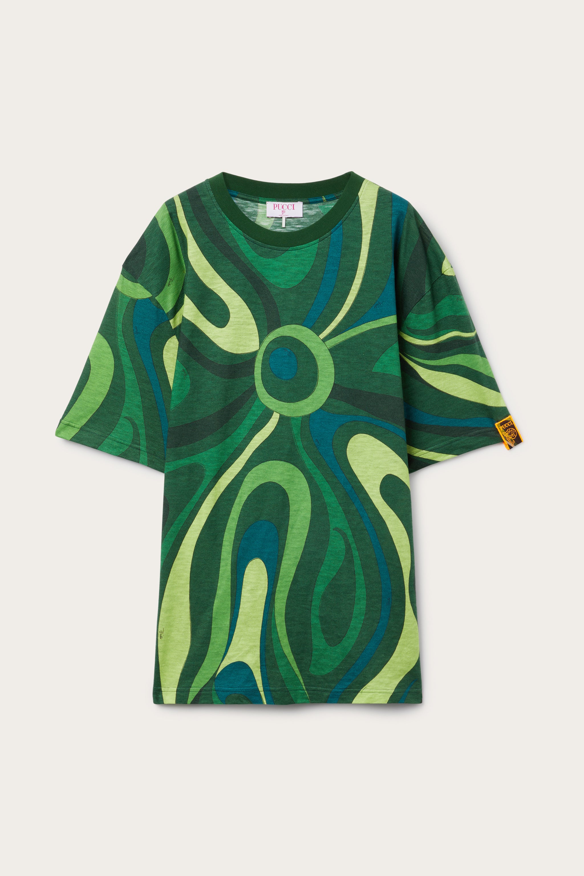 Emilio Pucci T-Shirt Marmo t-shirt homme green jersey ample