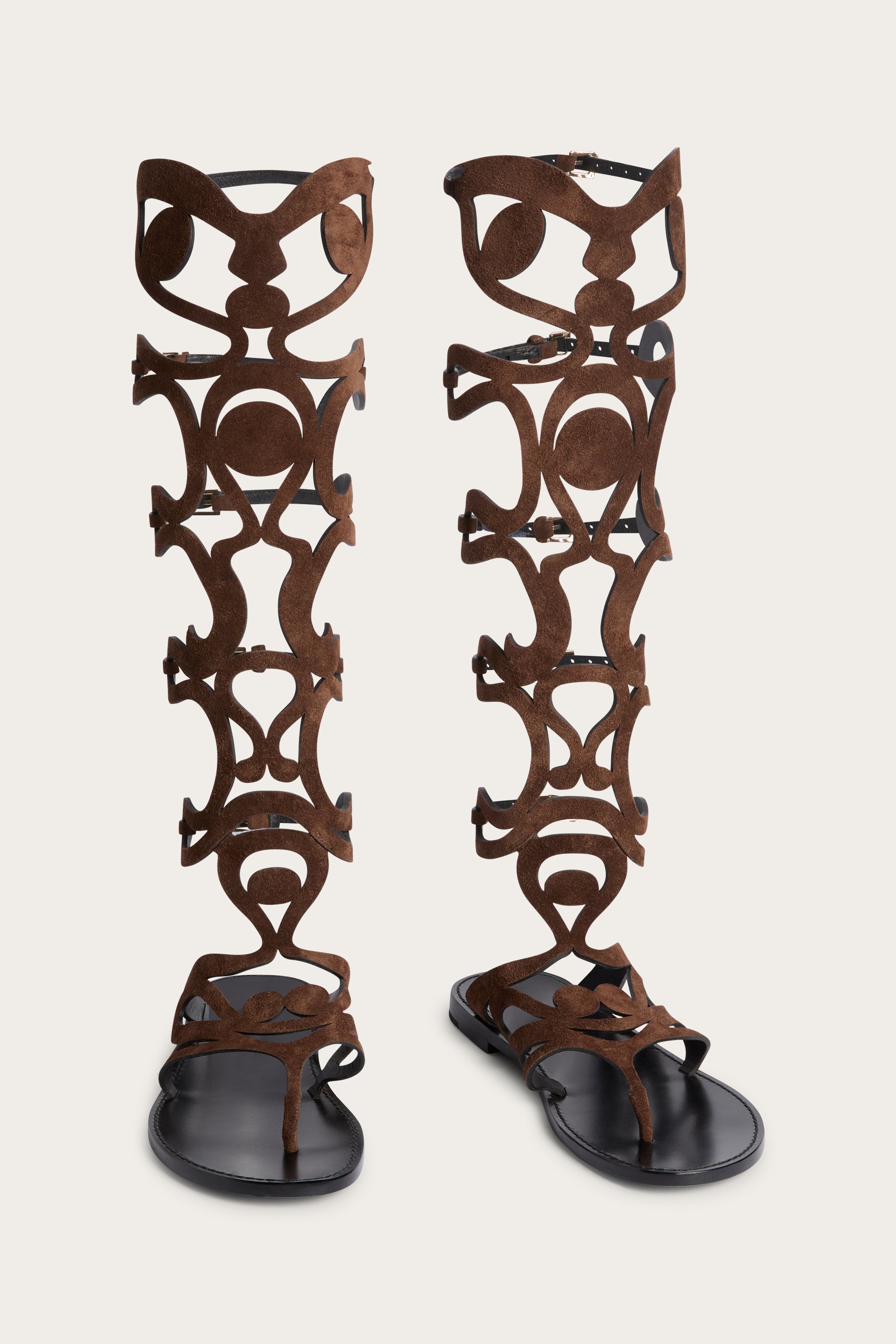 Emilio Pucci Shoes sandales gladiateur chocolat daim 36-41