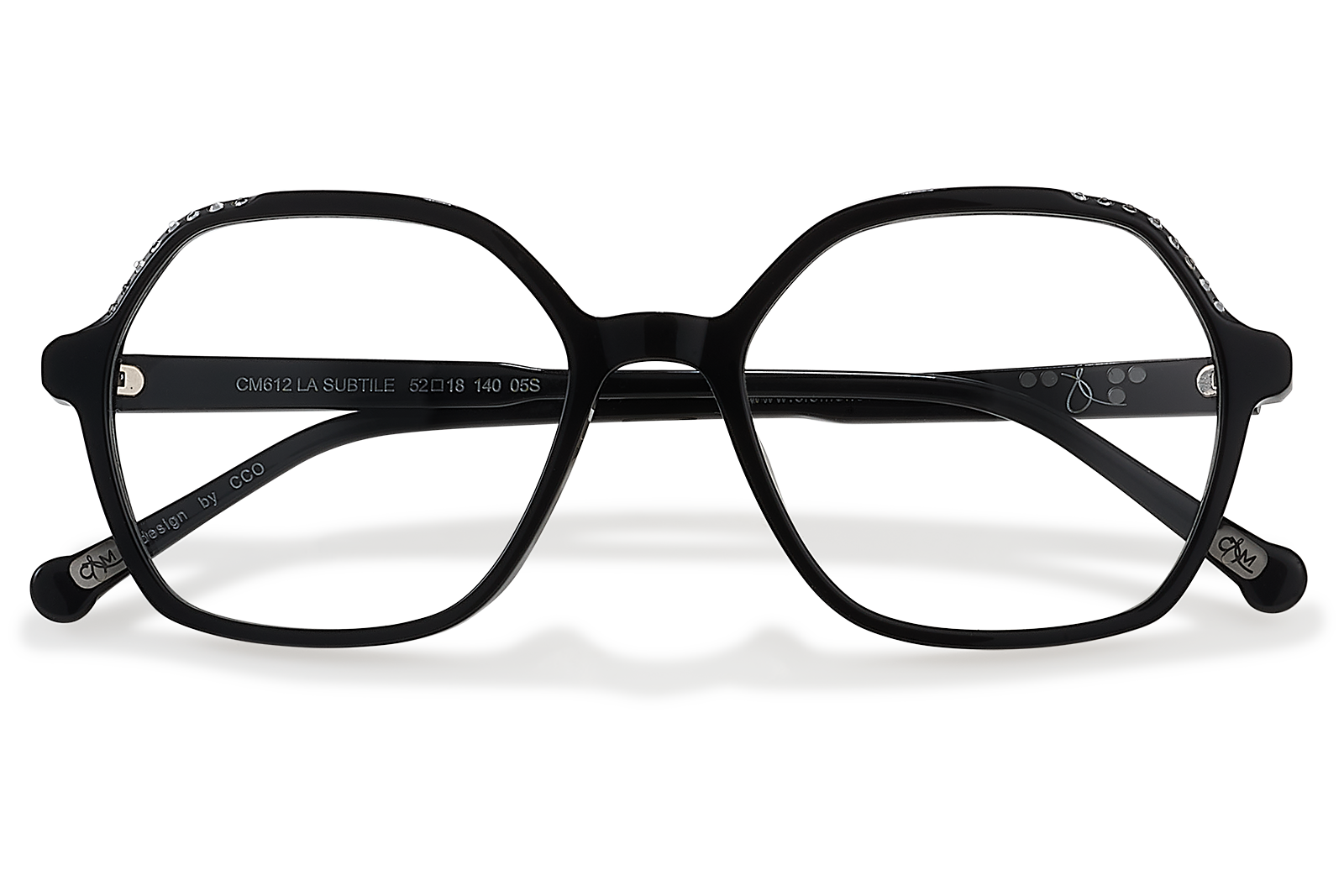 Clémence & Margaux La Subtile lunettes de vue strass carré
