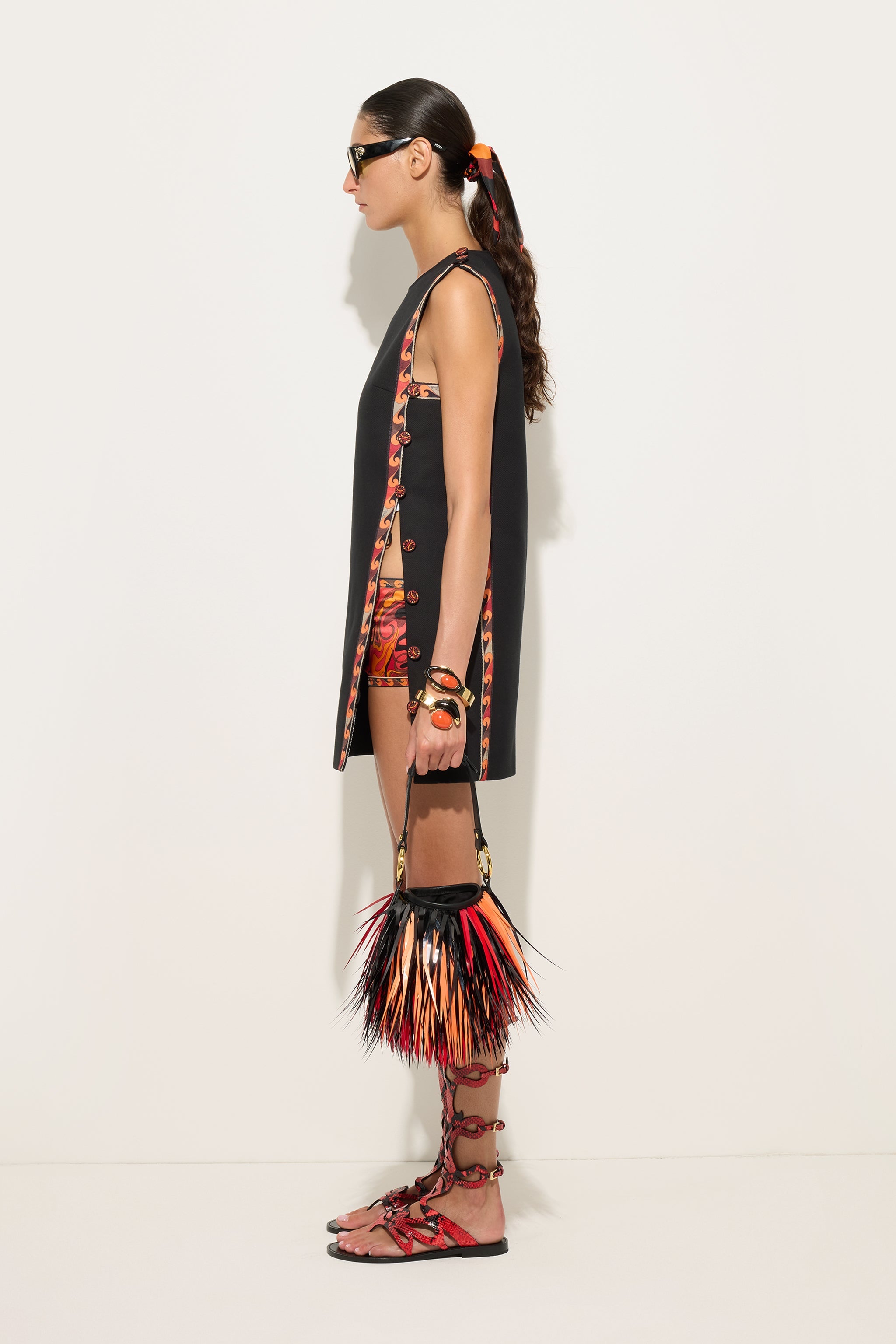 Emilio Pucci Dresses robe courte coton piquet noir