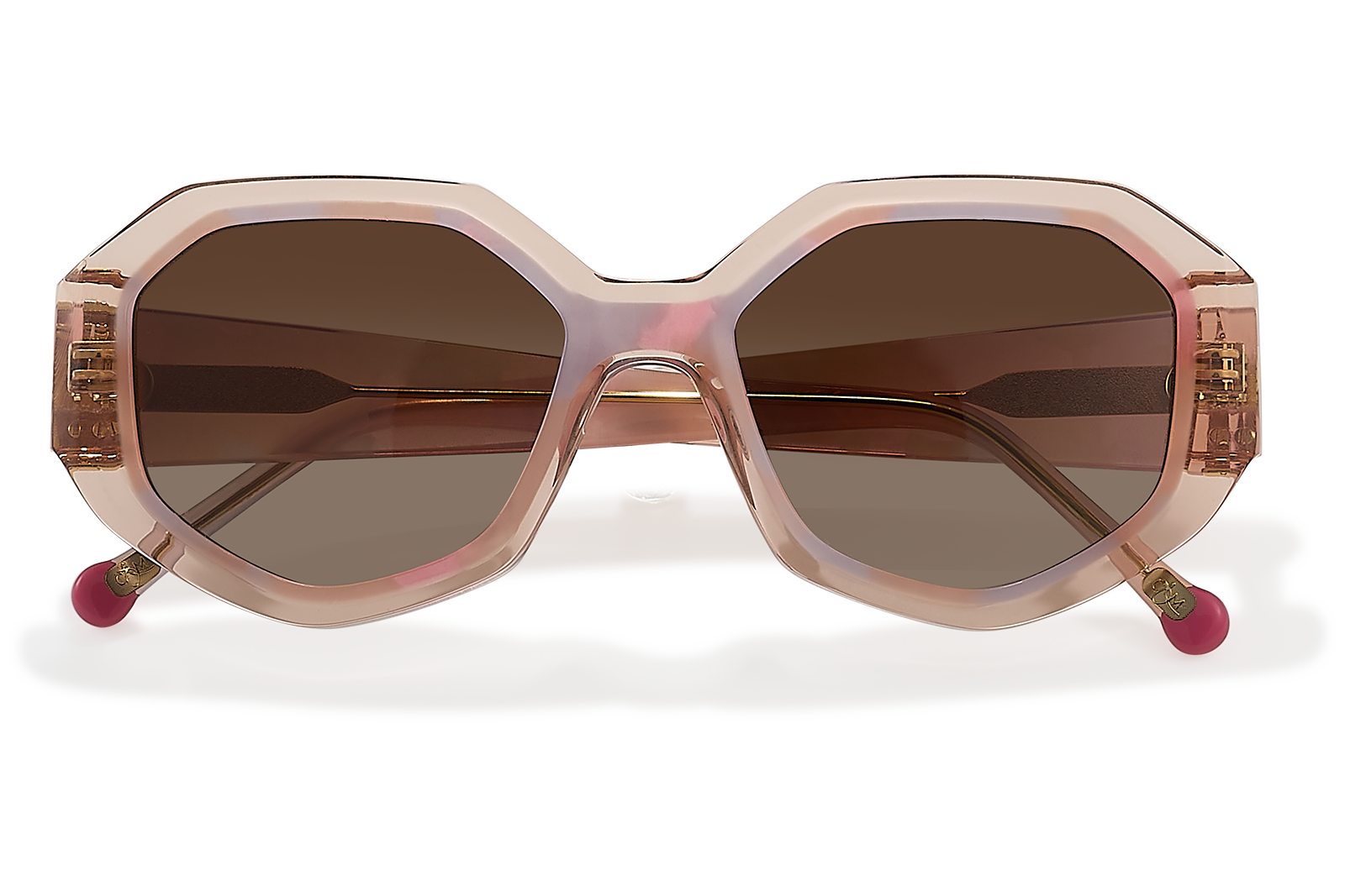 Clémence & Margaux La Zanzibar lunettes de soleil polarisées écaille rose
