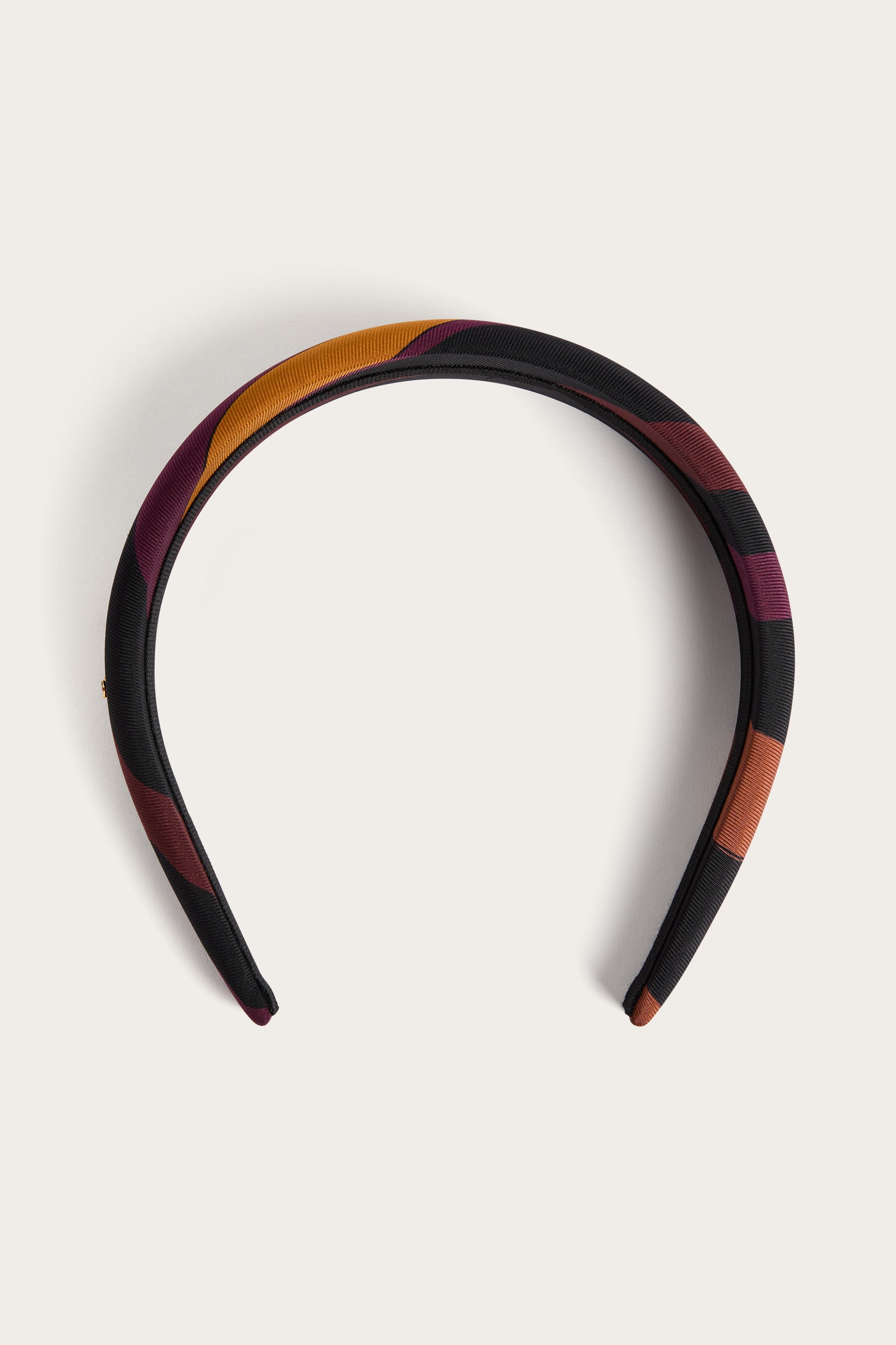 Emilio Pucci serre-tête Marmo soie bordeaux or