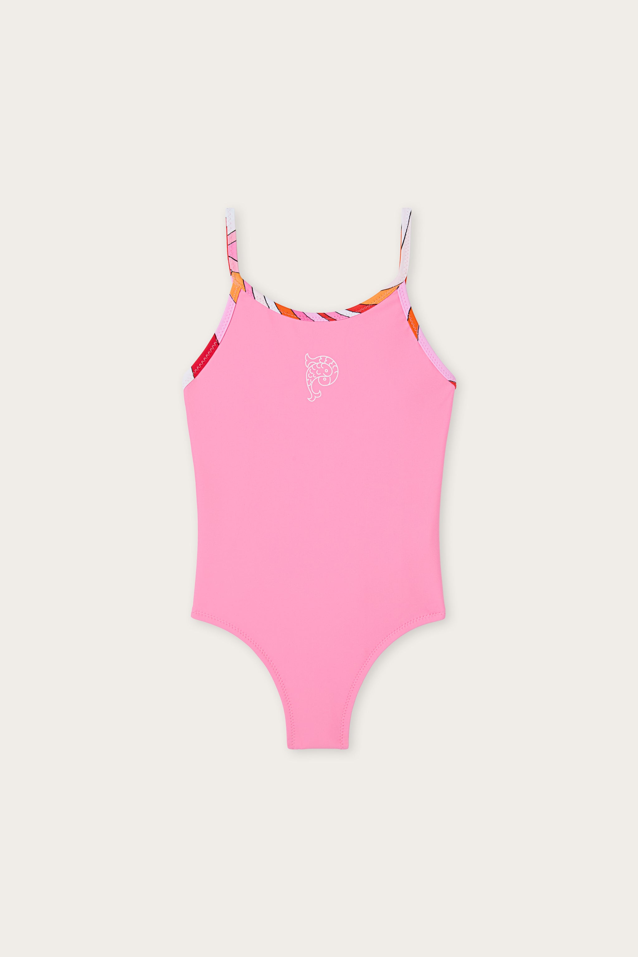 Emilio Pucci Poisson maillot 1 pièce rose lycra