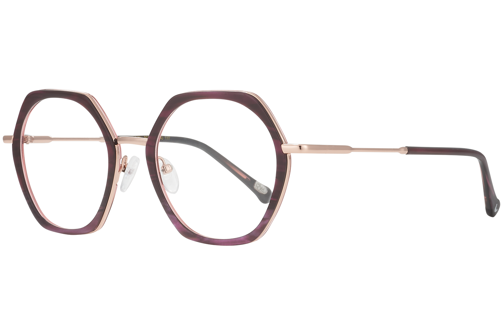 Clémence & Margaux La Cool lunettes de vue violet hexagonale