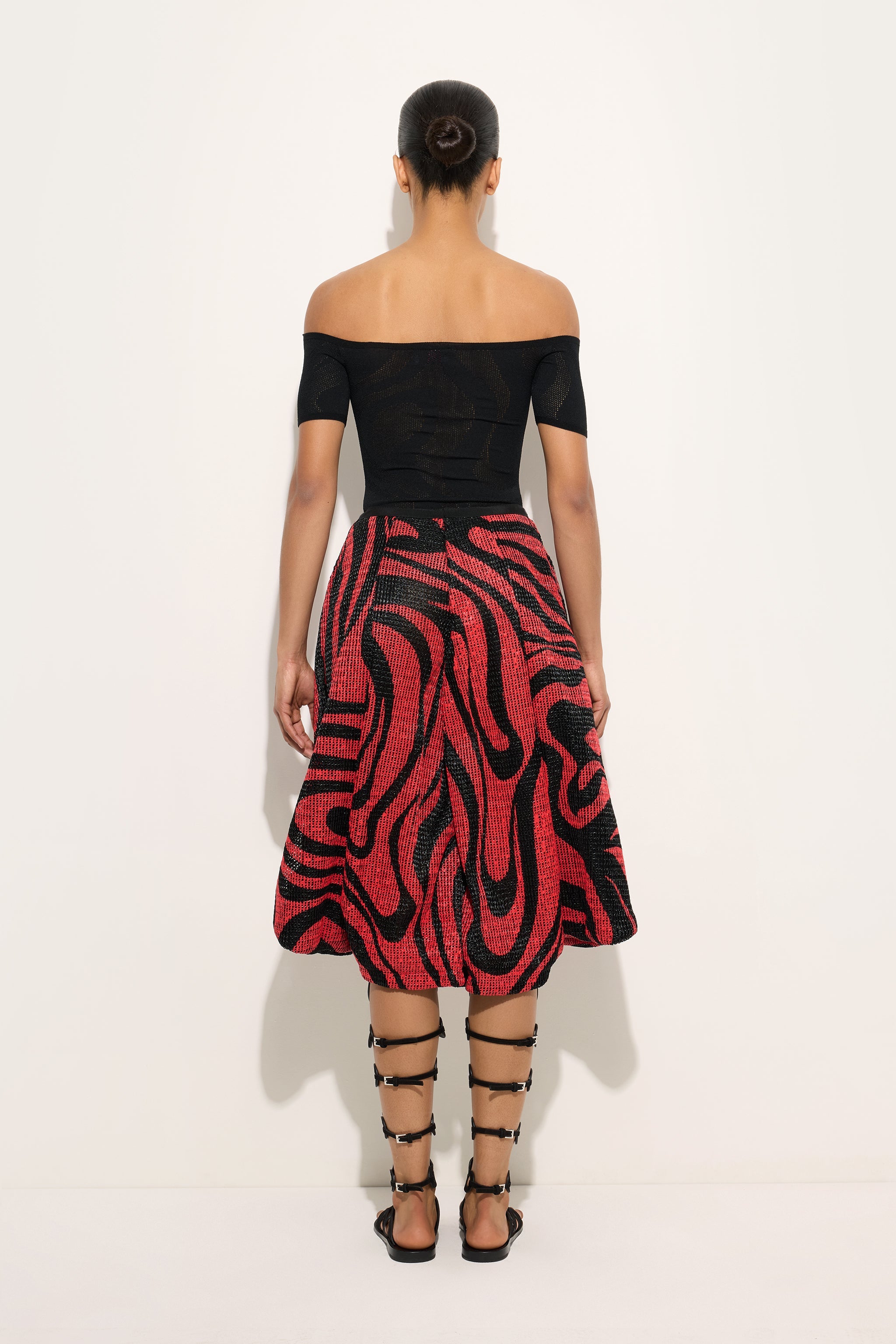Emilio Pucci Marmo pantalon large noir corail