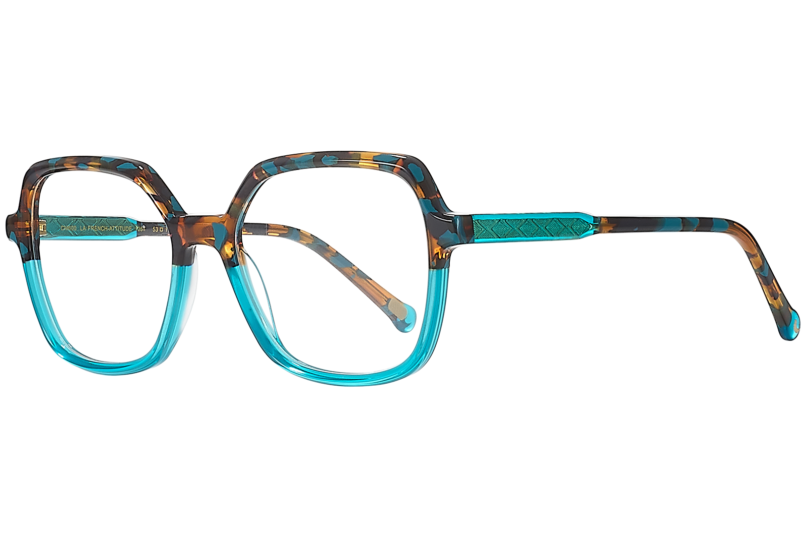 Clémence & Margaux La French Attitude lunettes de vue carrée noir rose