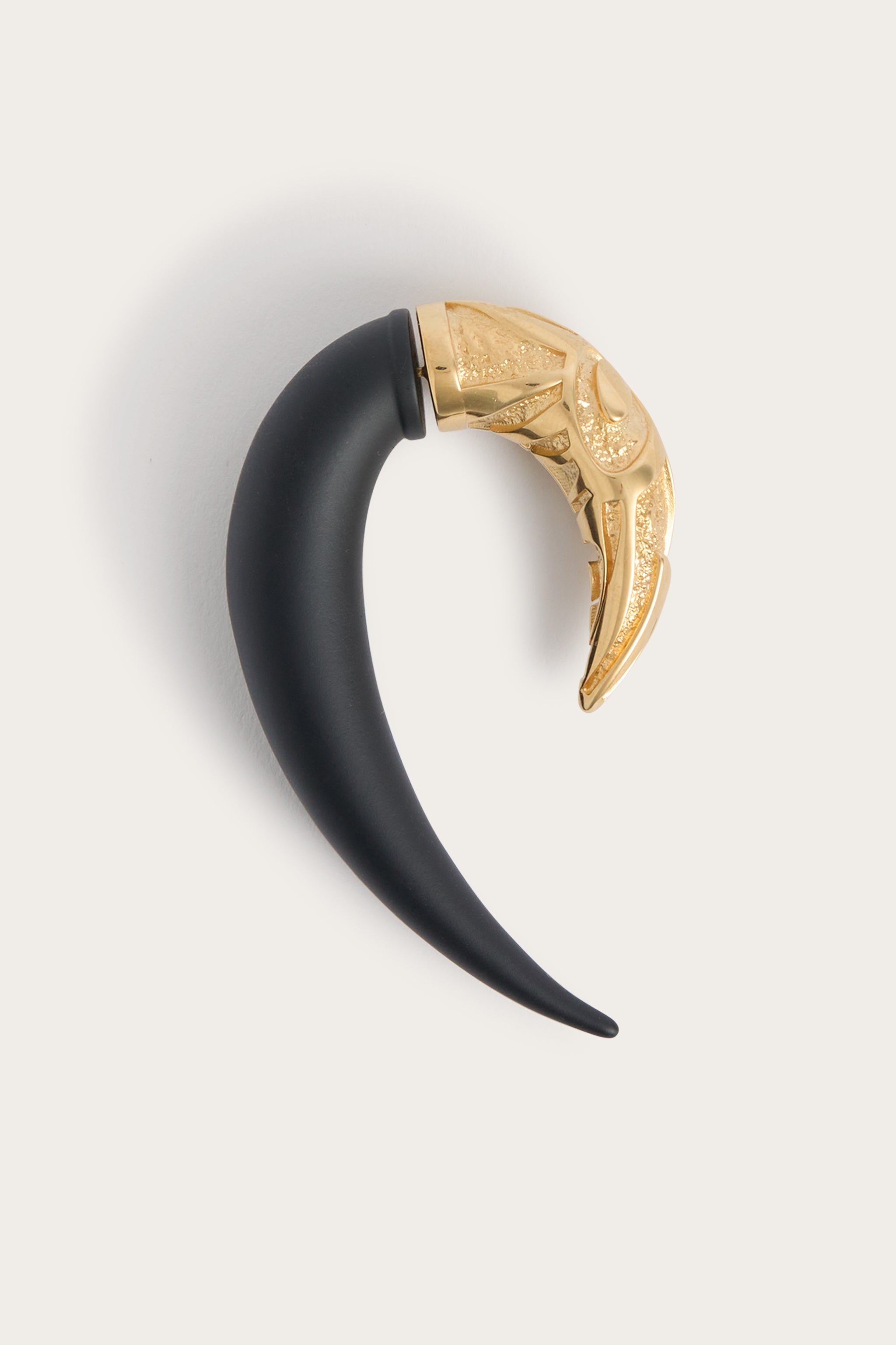 Emilio Pucci Jewellery Corno boucle rigide or mono oreille laiton