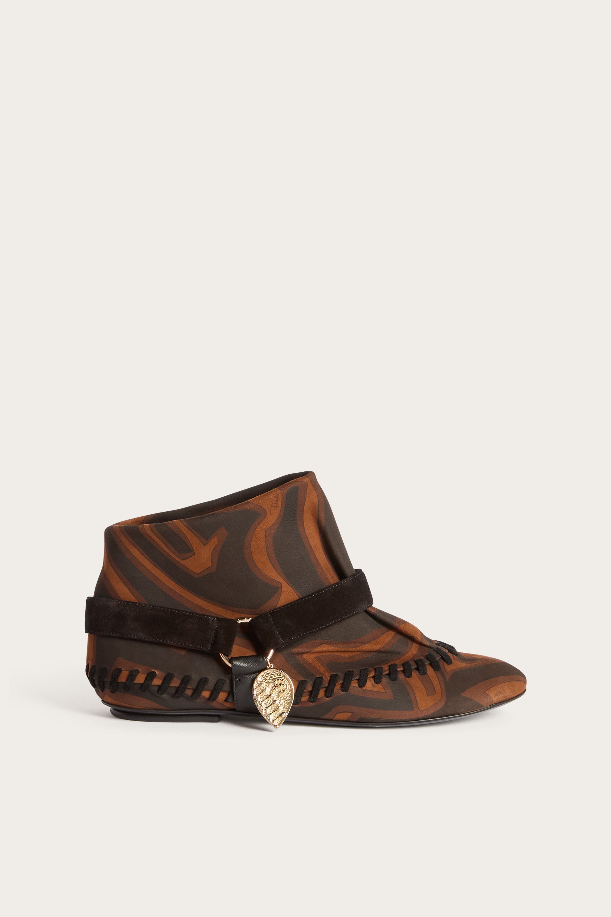 Emilio Pucci Labirinto bottines noir or 38