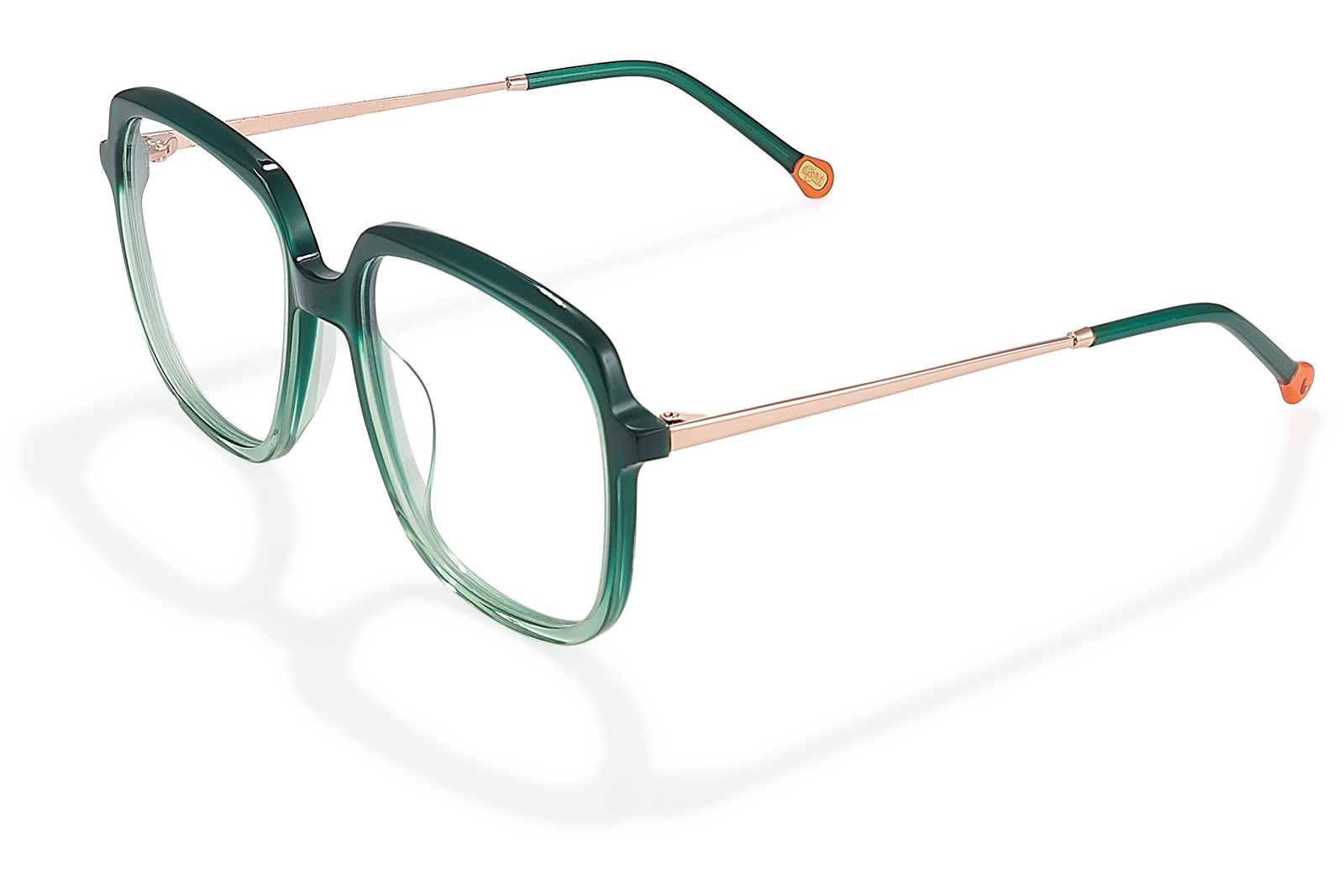 Clémence & Margaux La Fortunato lunettes de vue dégradé bordeaux carré