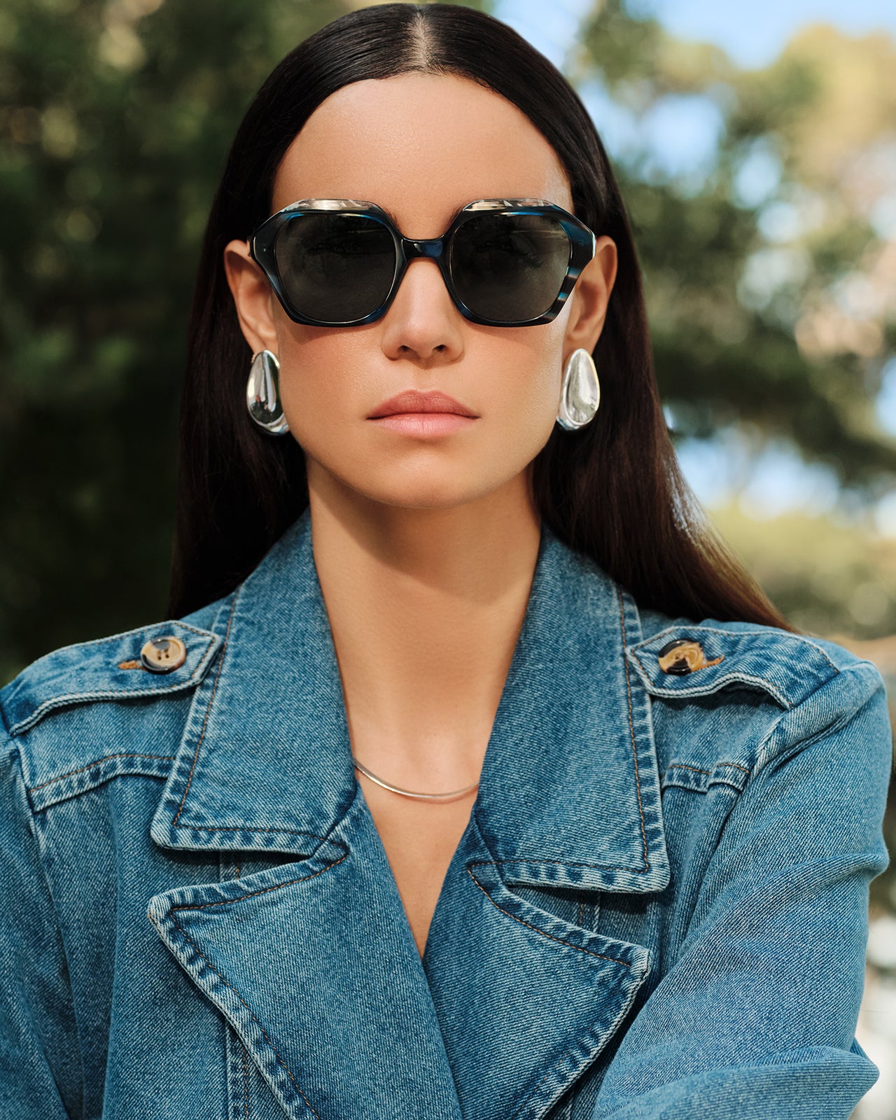 Clémence & Margaux L'Aventurière lunettes de soleil bleu