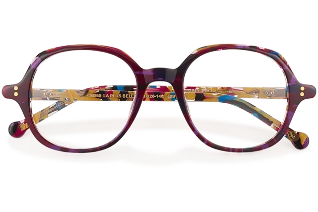 Clémence & Margaux La Plus Belle lunettes de vue Noir & Blanc tonneau
