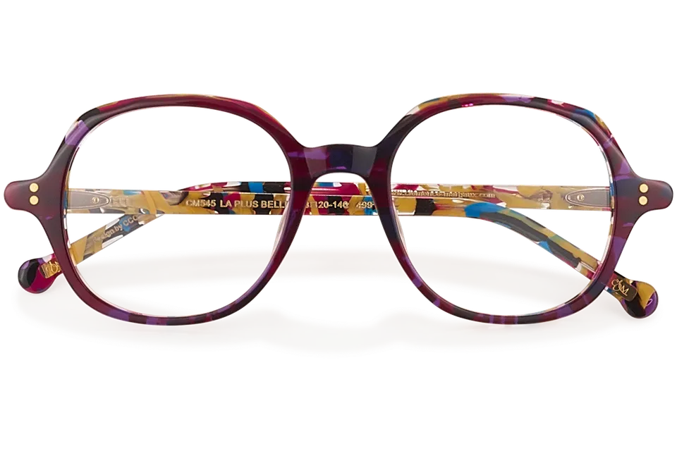 Clémence & Margaux La Plus Belle lunettes de vue Noir & Blanc tonneau