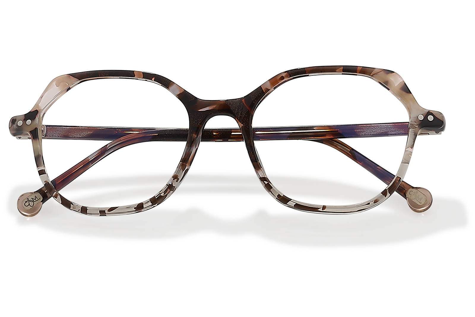 Clémence & Margaux La Dinguerie lunettes de vue brun rectangulaire