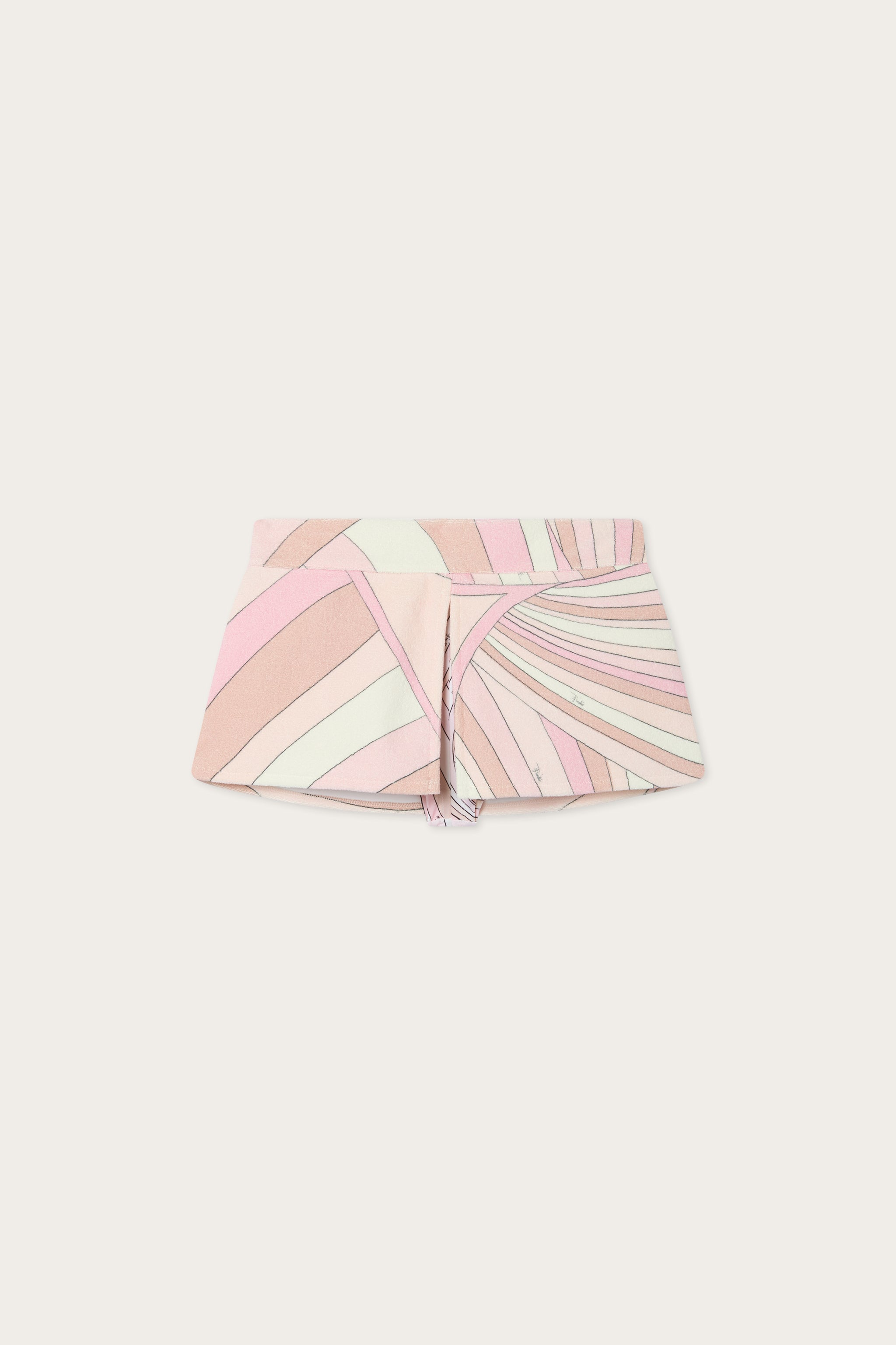 Emilio Pucci Short Iride éponge coton Rose Nude 38