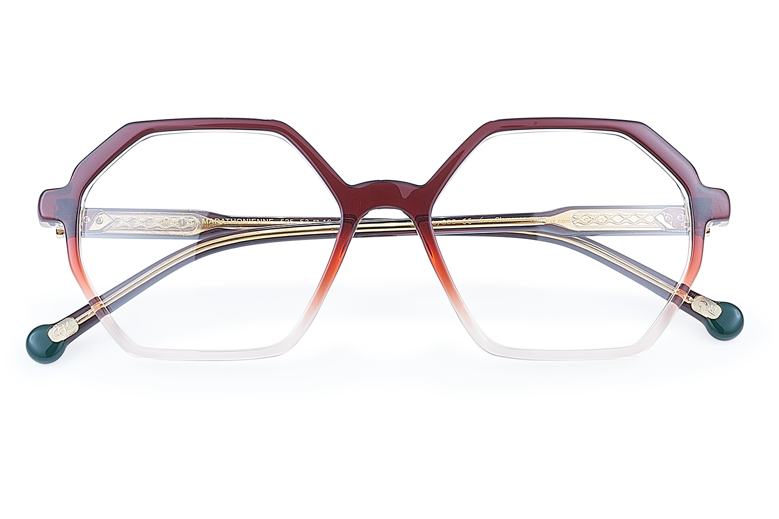 Clémence & Margaux La Marathonienne lunettes de vue dégradé rouge