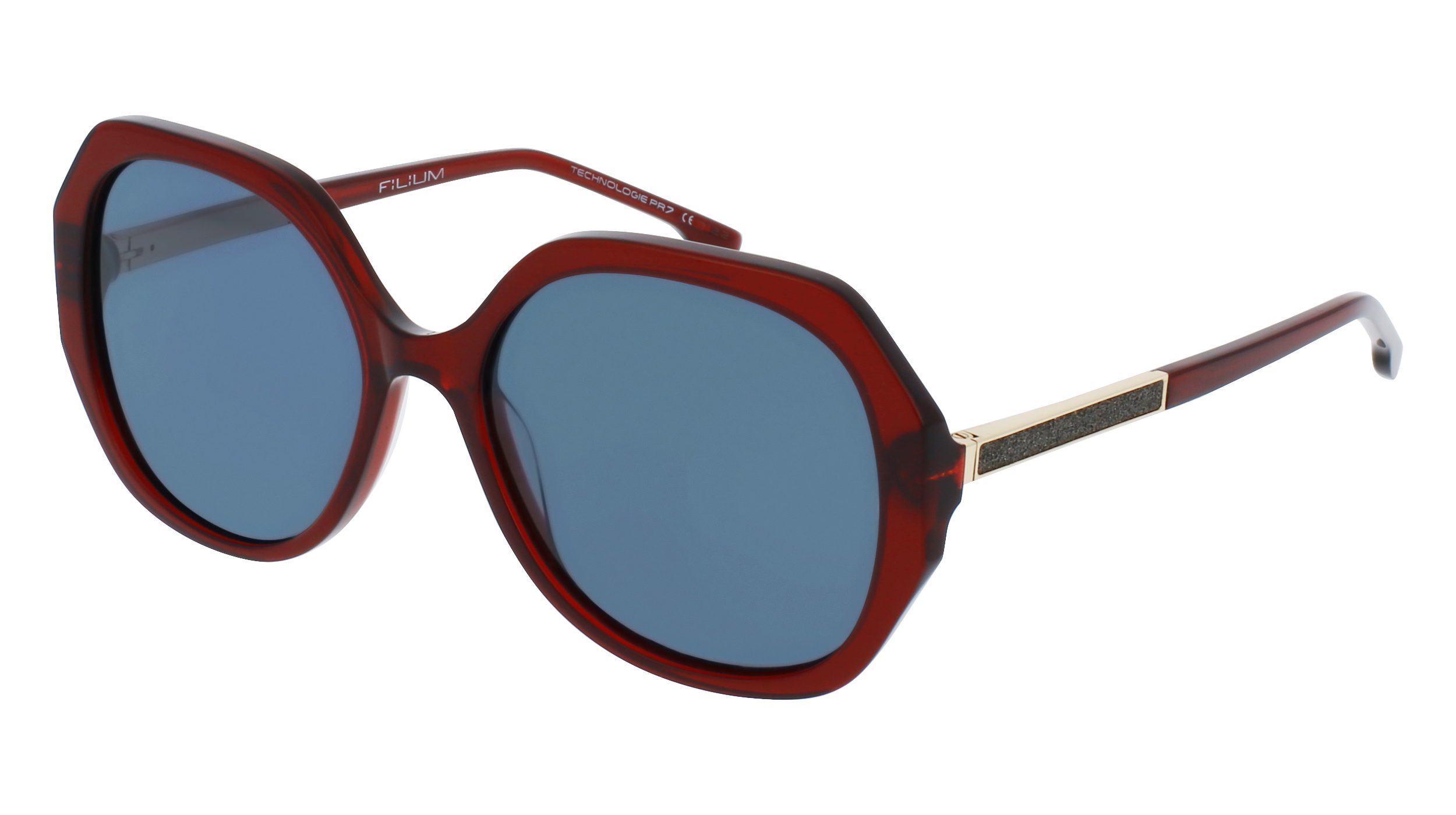 Filium FI S2305 BORD lunettes de soleil bordeaux arrondie