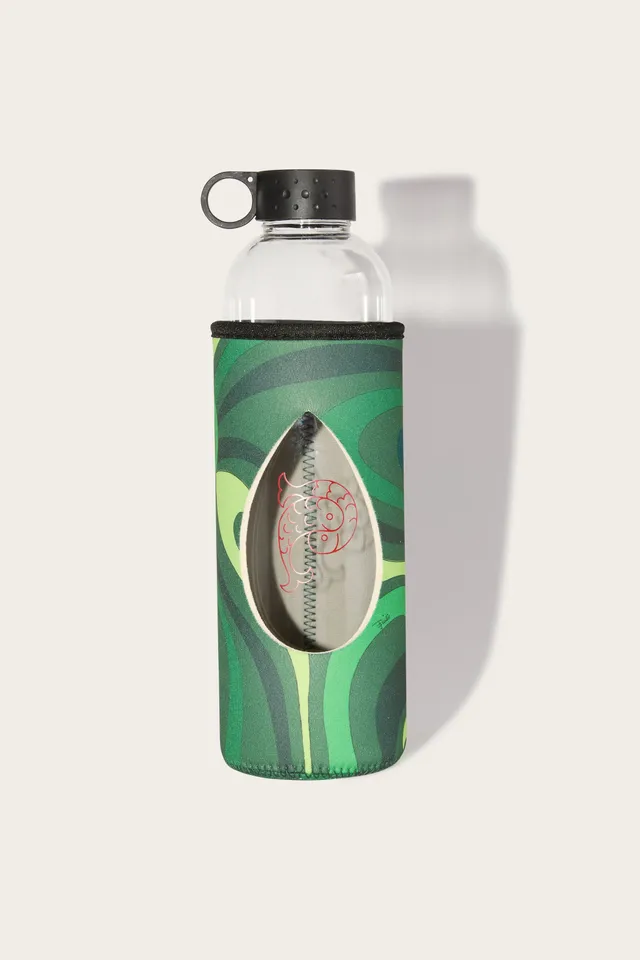 Emilio Pucci Marmo gourde verre verte housse imprimé
