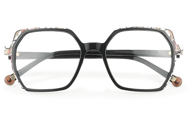 Clémence & Margaux Lemon-Tree lunettes de vue Moucheté Rose hexagonale