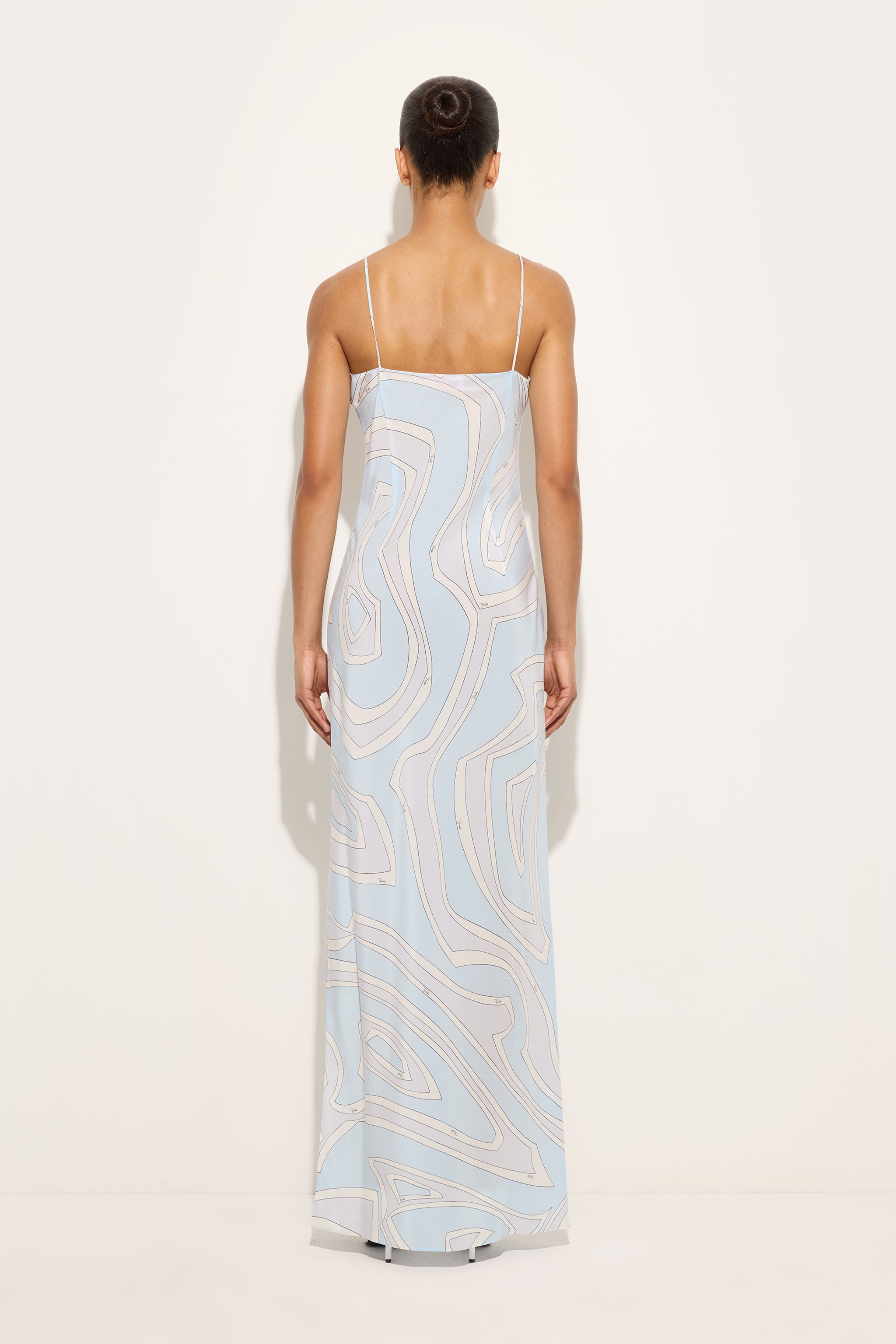 Emilio Pucci Dresses robe soie bleu clair Labirinto