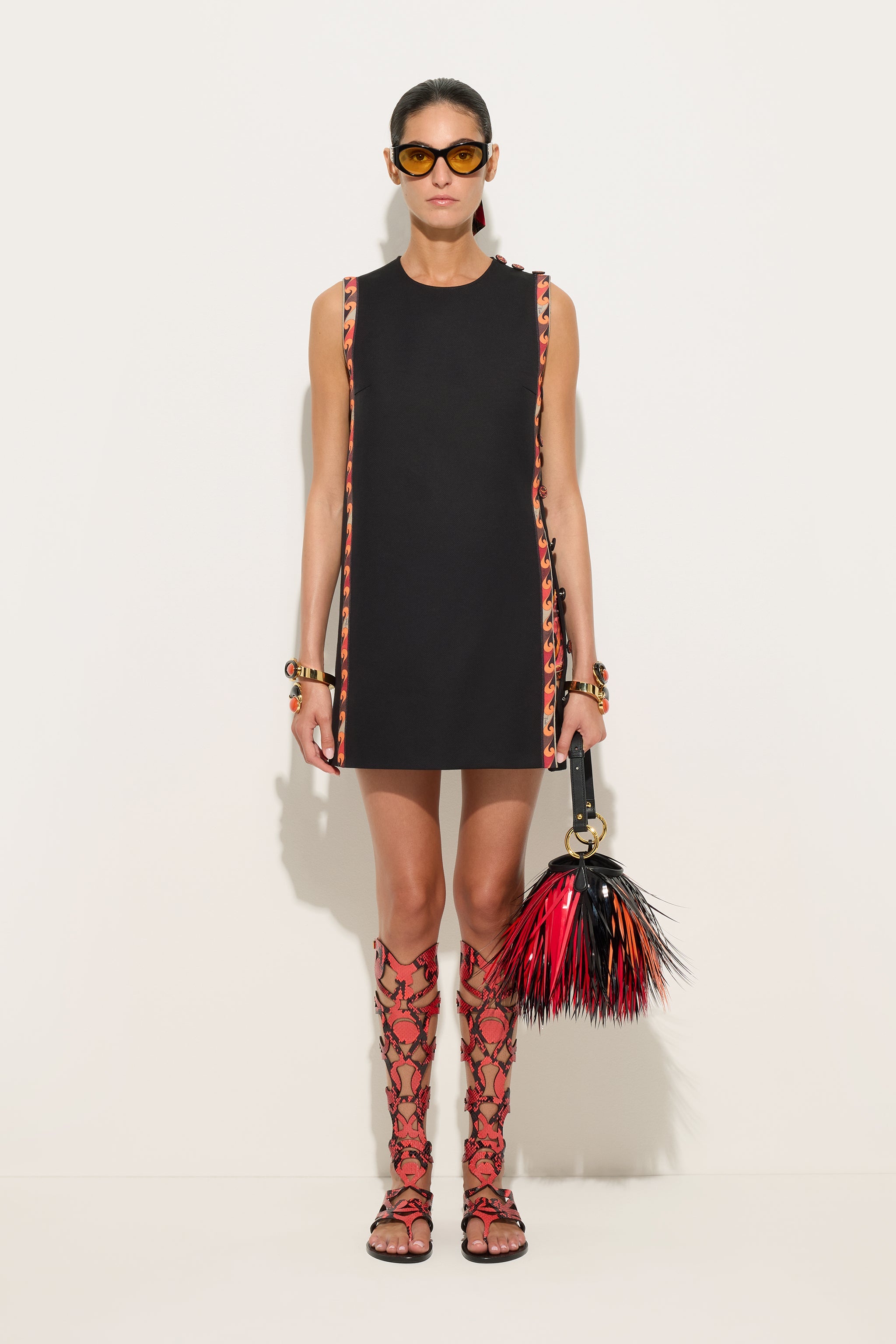 Emilio Pucci Dresses robe courte coton piquet noir