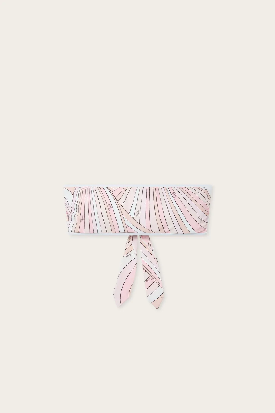 Emilio Pucci haut bikini Iride lycra rose nude XS