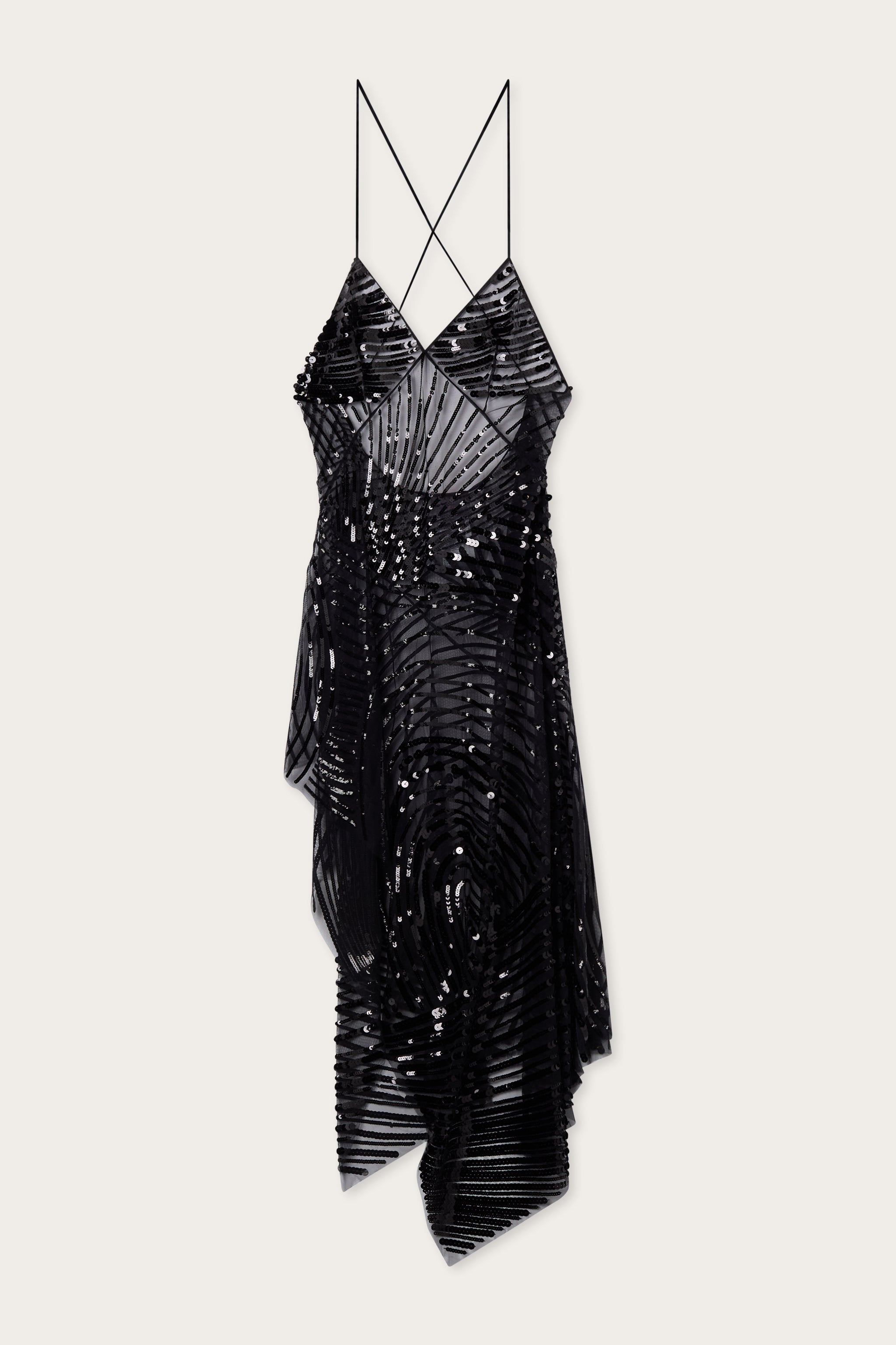 Emilio Pucci Dresses 6HRI086H897999 robe tulle paillettes noire