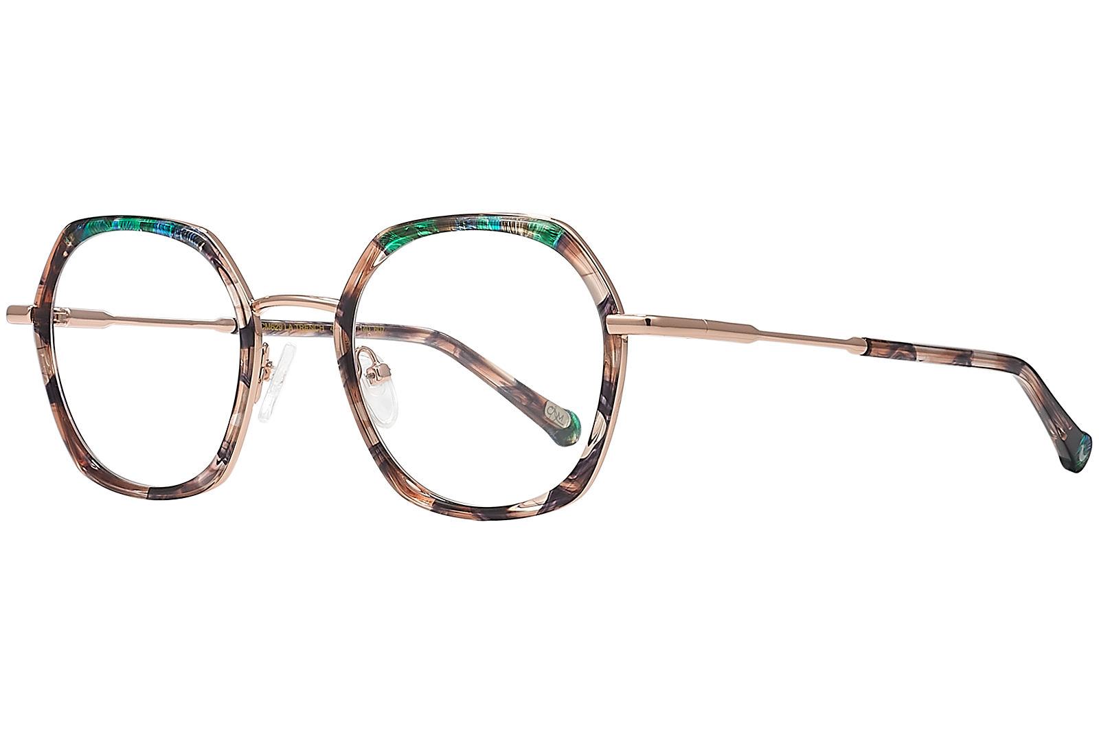 Clémence & Margaux La Trench lunettes de vue Brun & Bleu carré