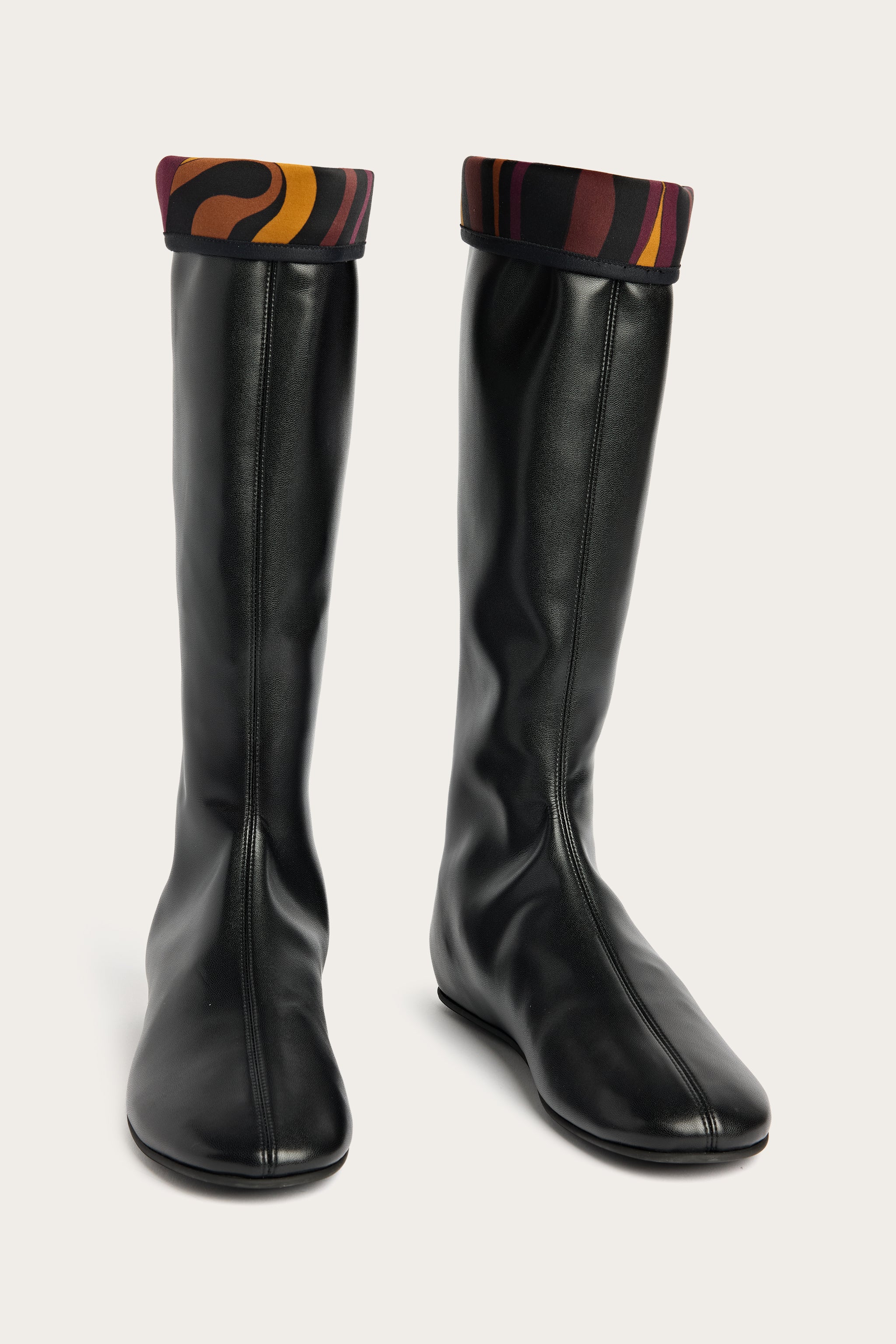 Emilio Pucci bottes sous genou Lycra noir