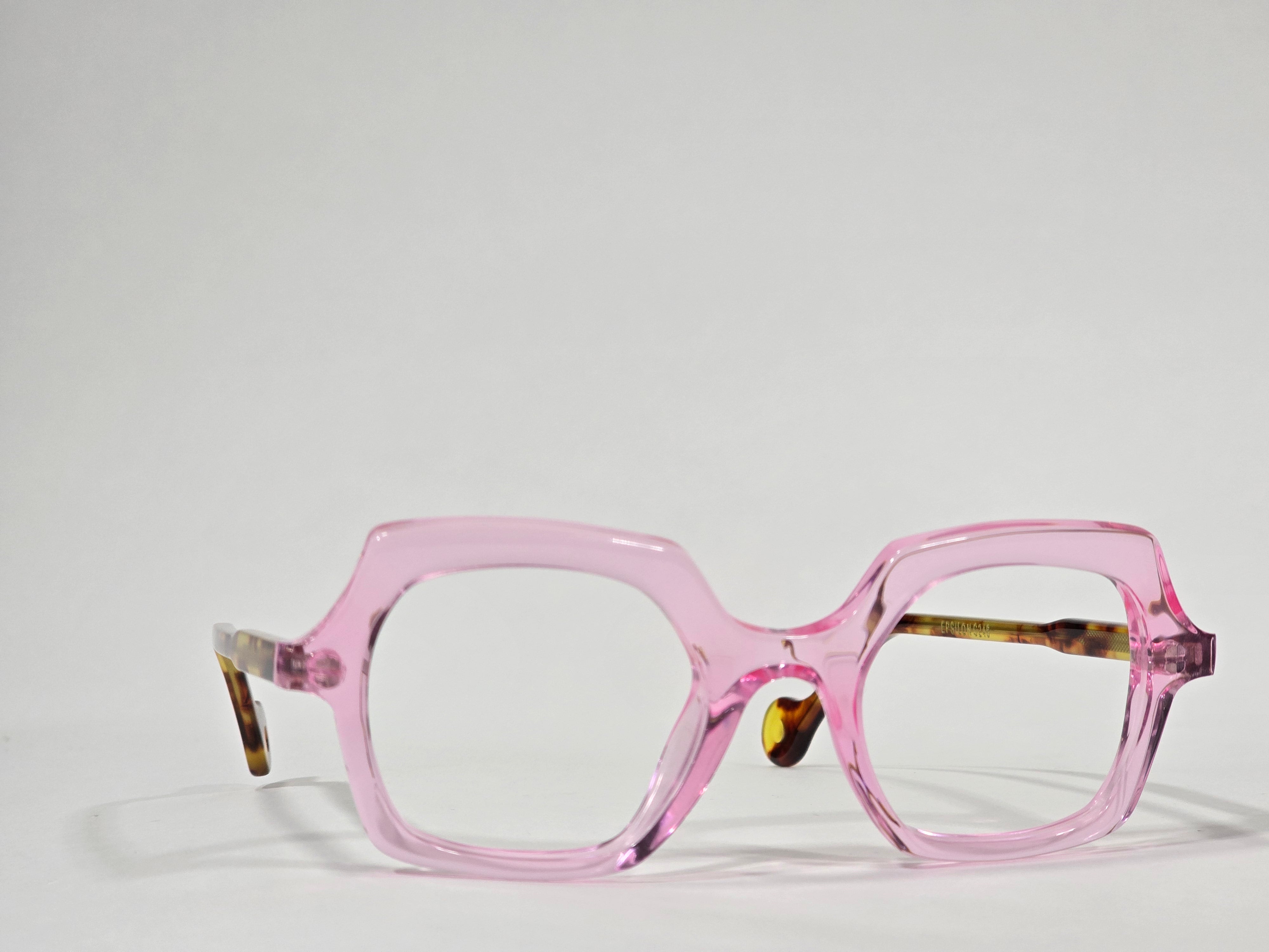 Xavier Derome Epsilon C248 monture rose pâle écaille