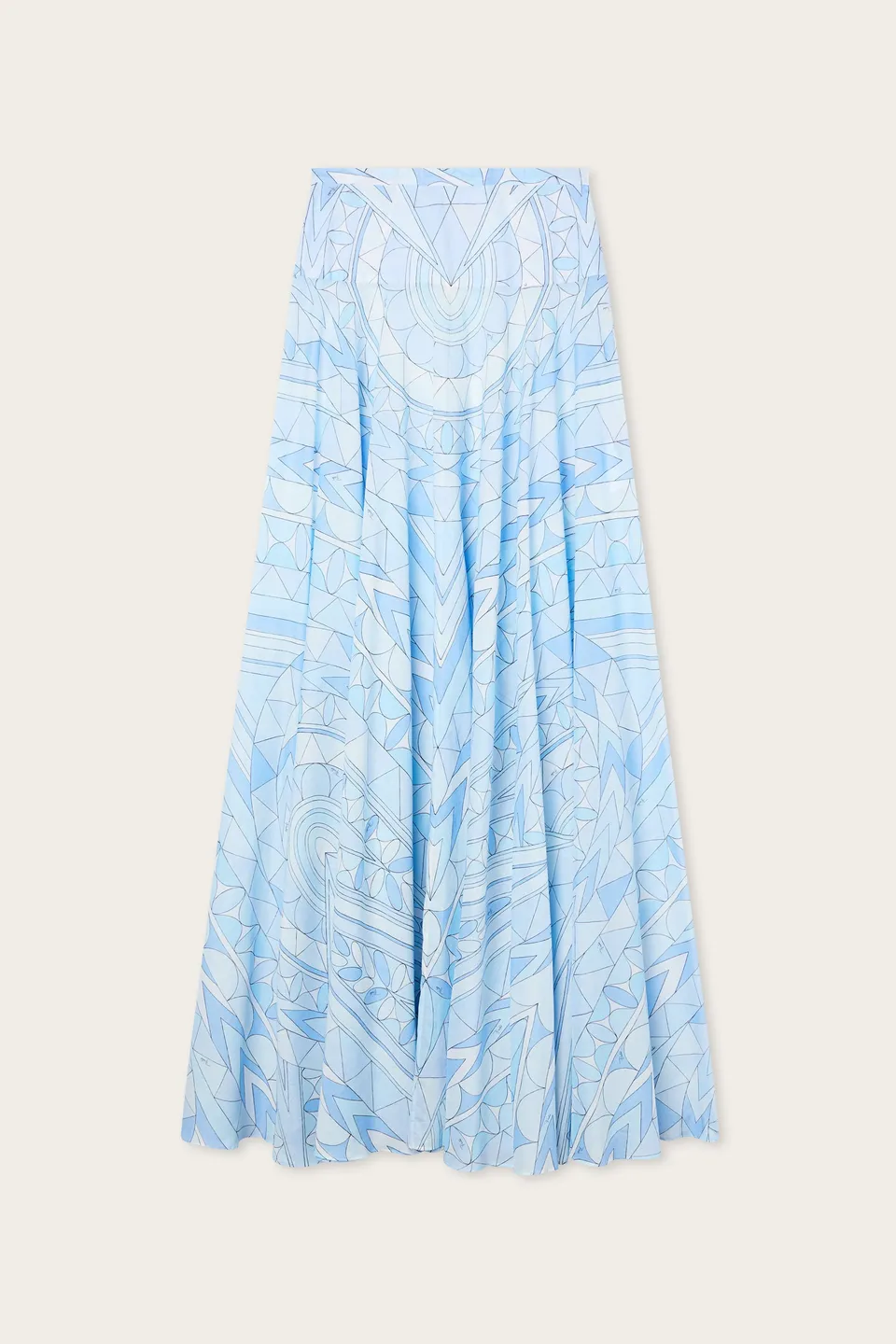 Emilio Pucci Manuba jupe coton bleu clair 38