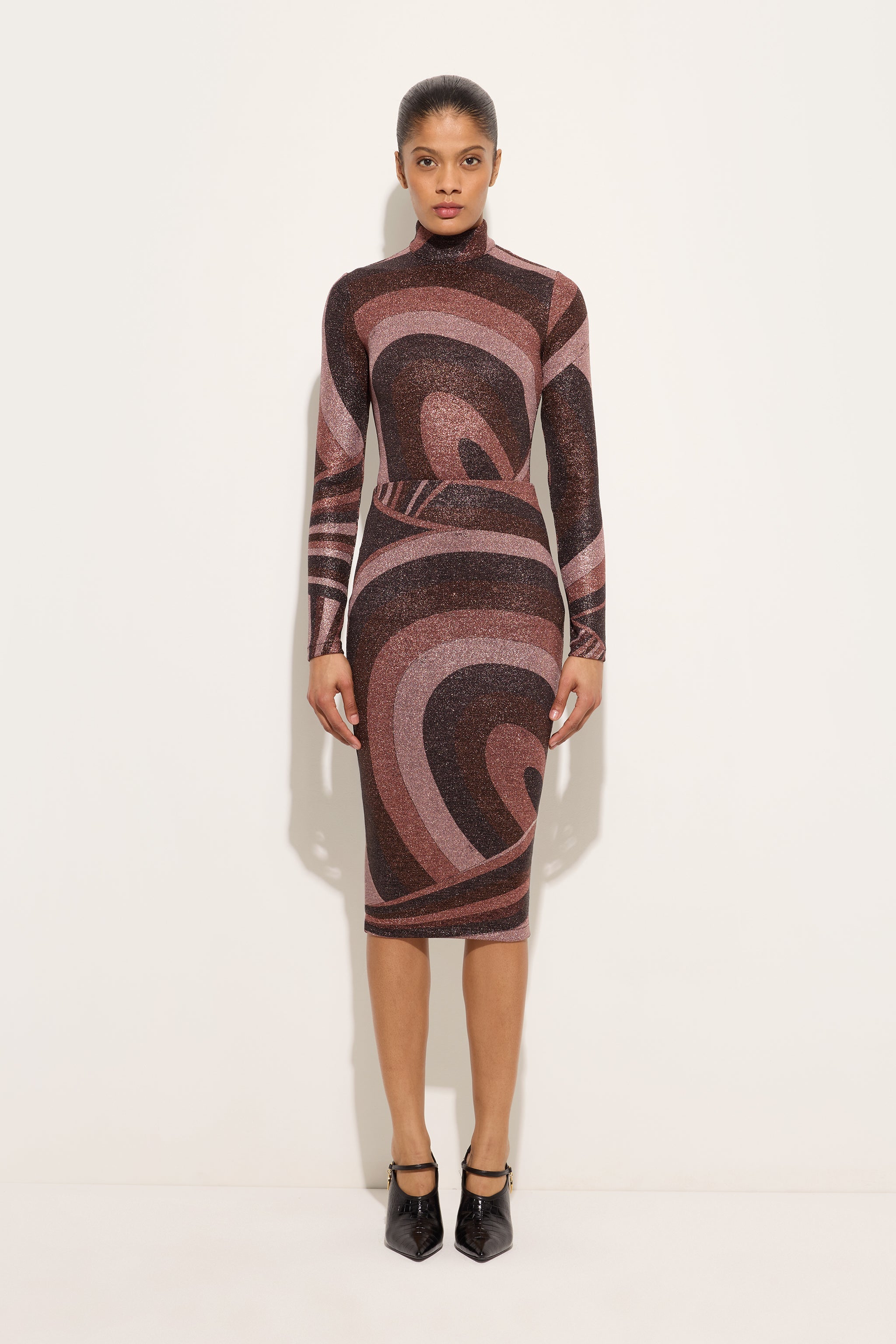 Emilio Pucci Skirts 6UJV106U867011 jupe lurex bordeaux