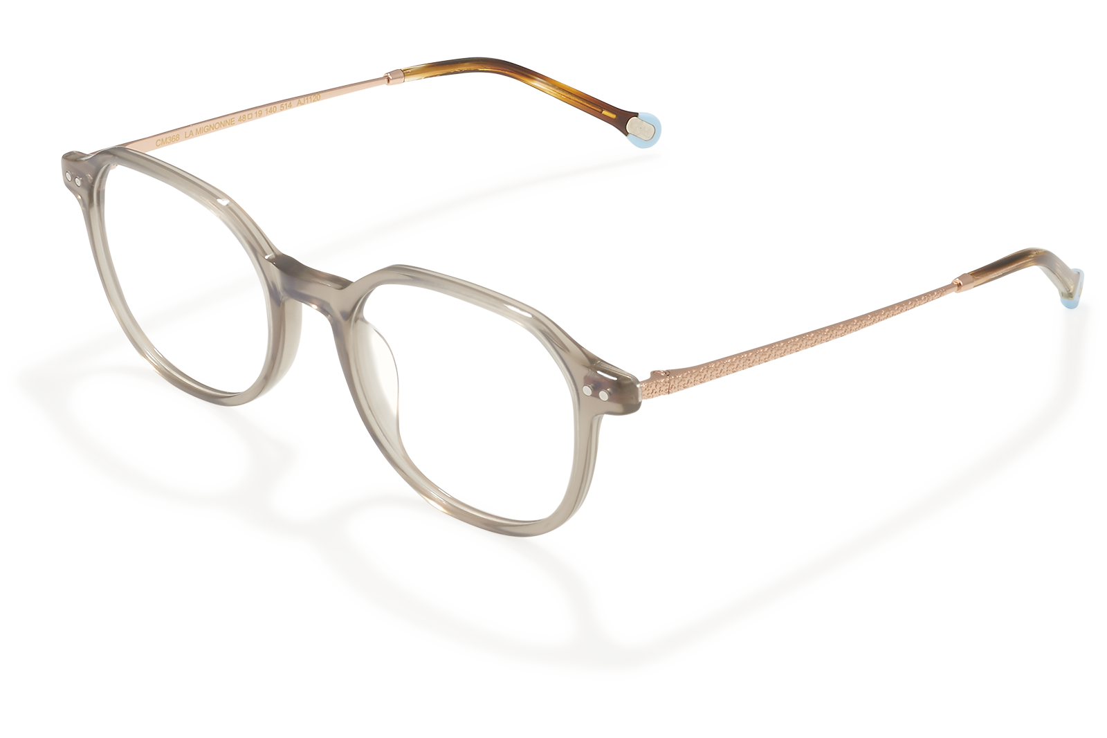 Clémence & Margaux La Mignonne lunettes de vue Rouge Cuivré tonneau