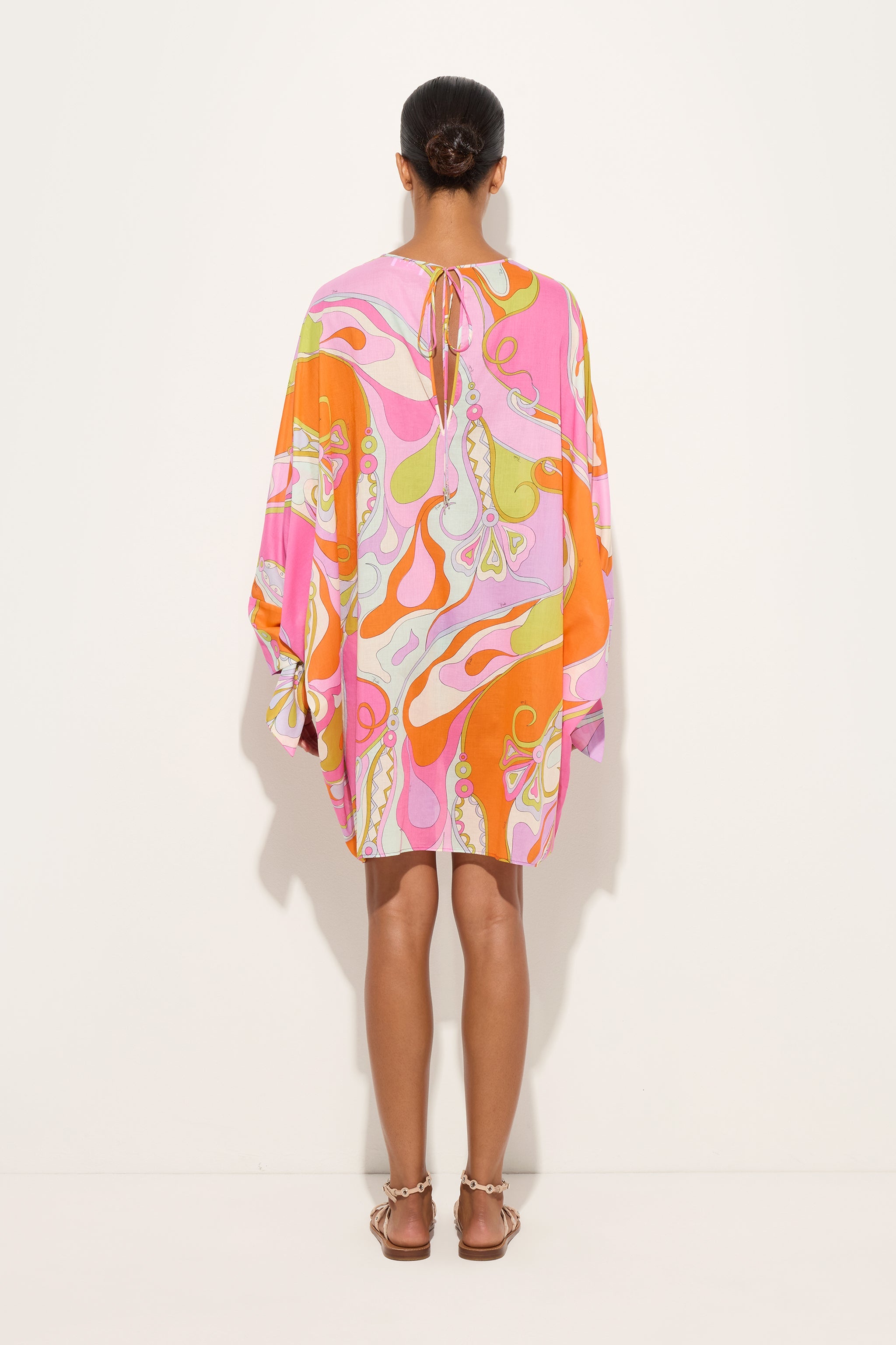 Emilio Pucci Kaftans Orchidee caftan coton multicolore