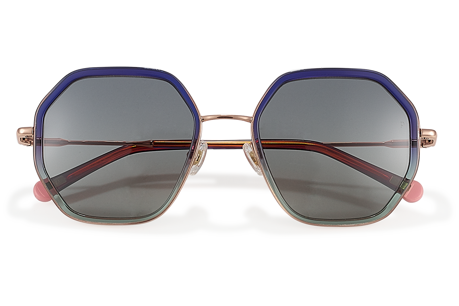 Clémence & Margaux Petite-Perle lunettes de soleil dégradé bleu polarisé