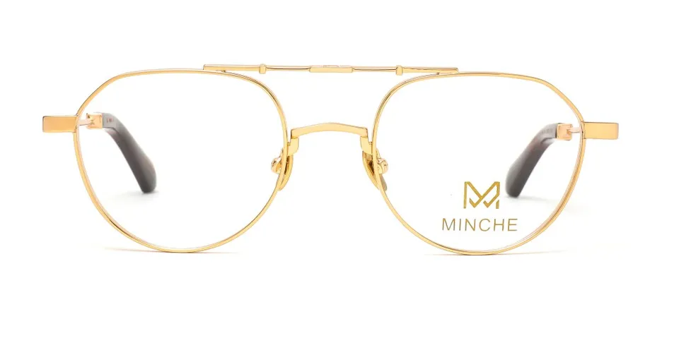 Minche Shun017 lunettes de vue ovale métal léger
