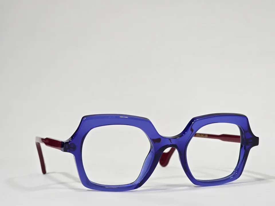 Xavier Derome Epsilon C289 lunettes bleu roi bordeaux