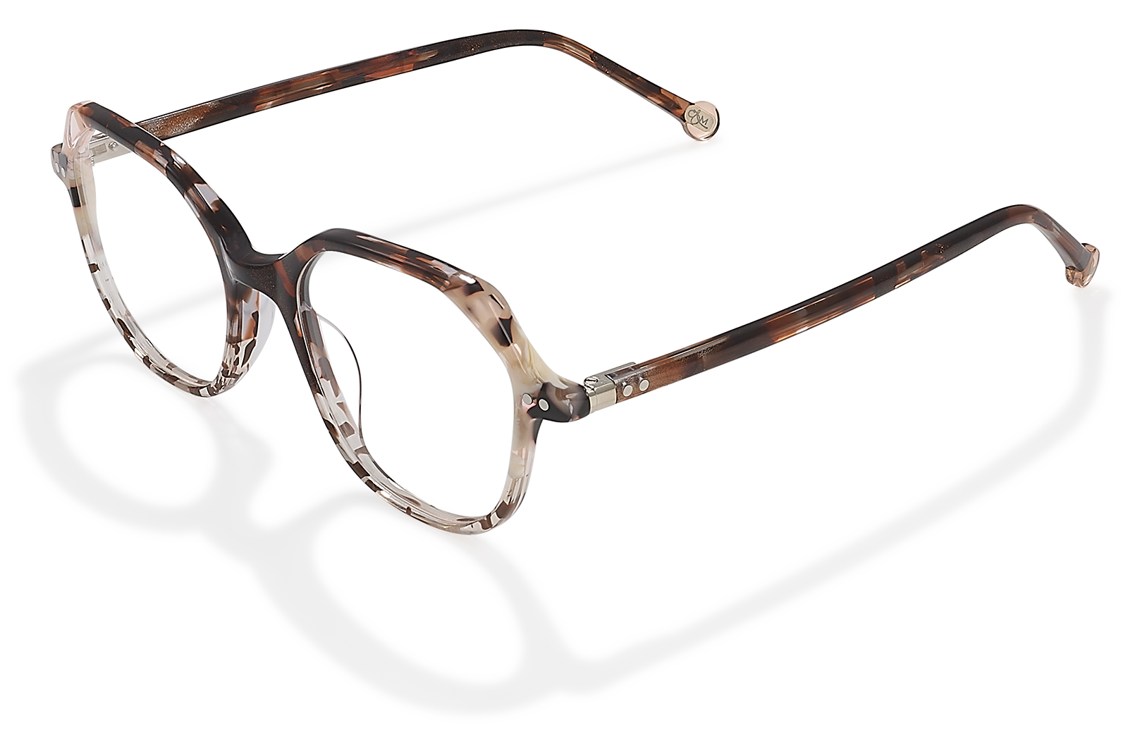 Clémence & Margaux La Dinguerie lunettes de vue brun rectangulaire