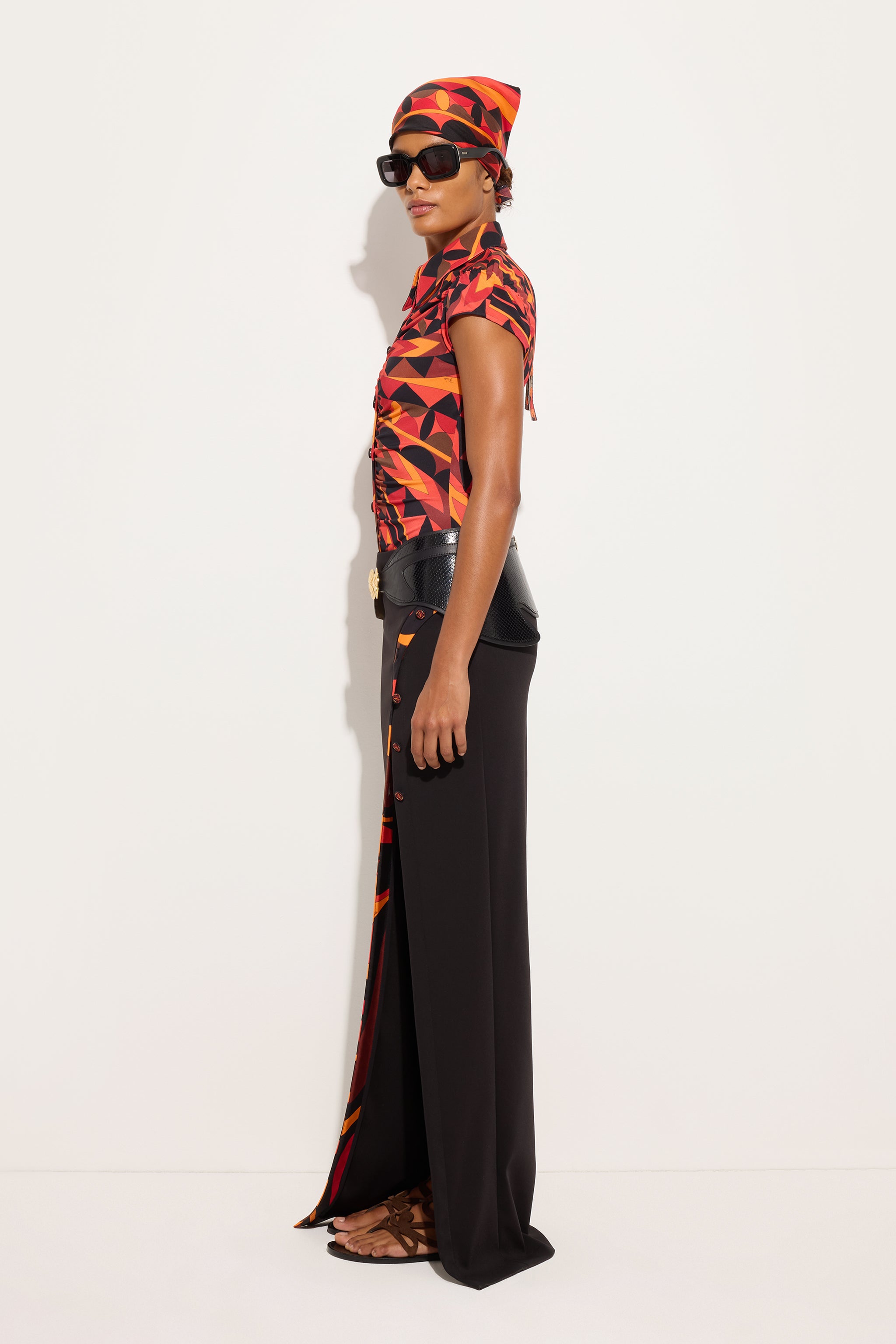 Emilio Pucci Cady jupe longue stretch noire