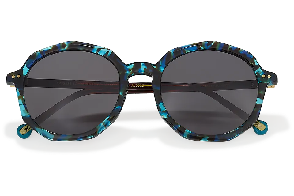 Clémence & Margaux La Saint-Trop lunettes de soleil moucheté bleu vert