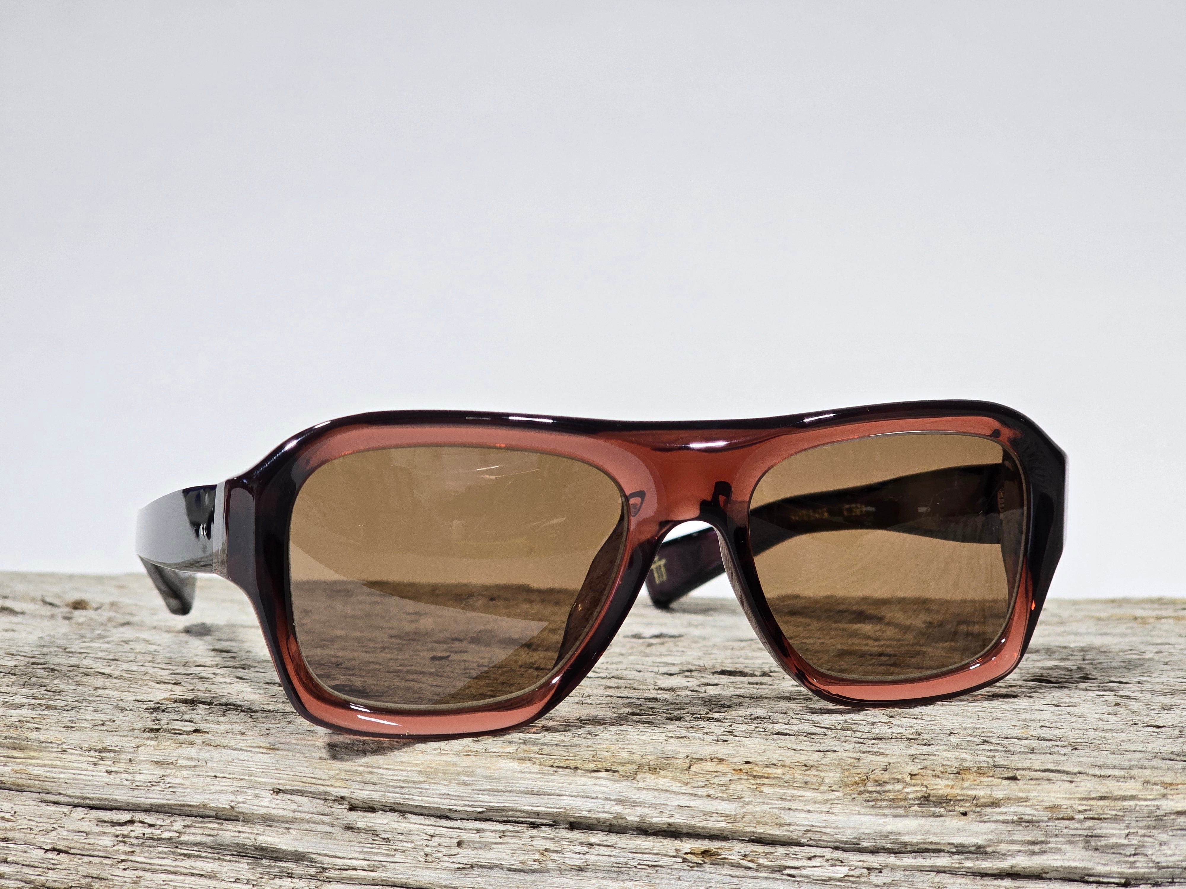 Xavier Derome Soulor C301 lunettes de soleil brun rosé