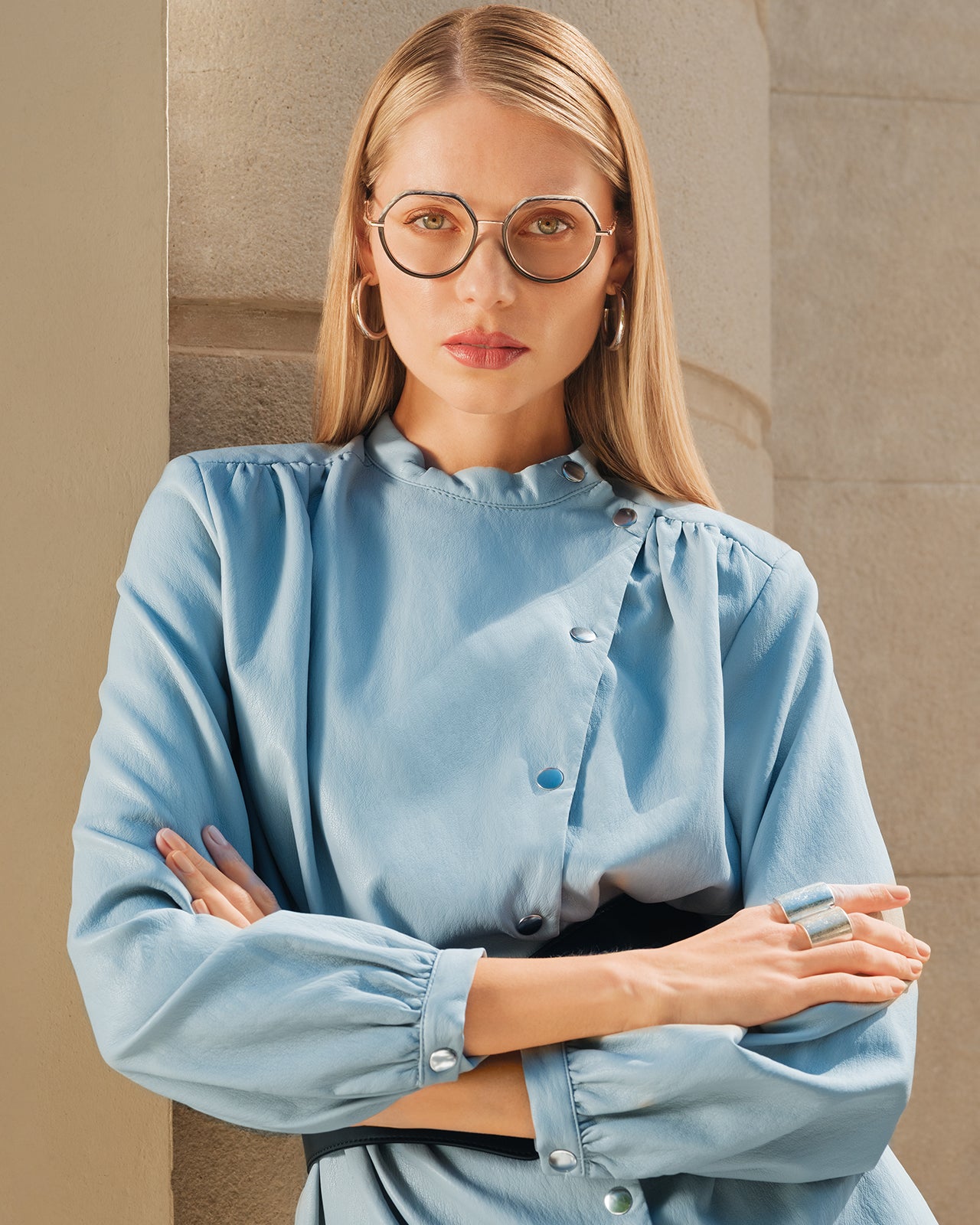 Clémence & Margaux La Magistrale lunettes de vue noir marbré