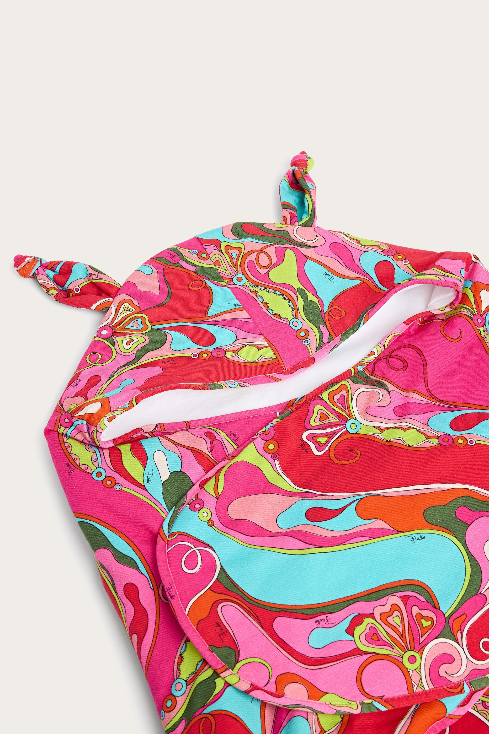Emilio Pucci Orchidee nid bébé fuchsia coton taille unique