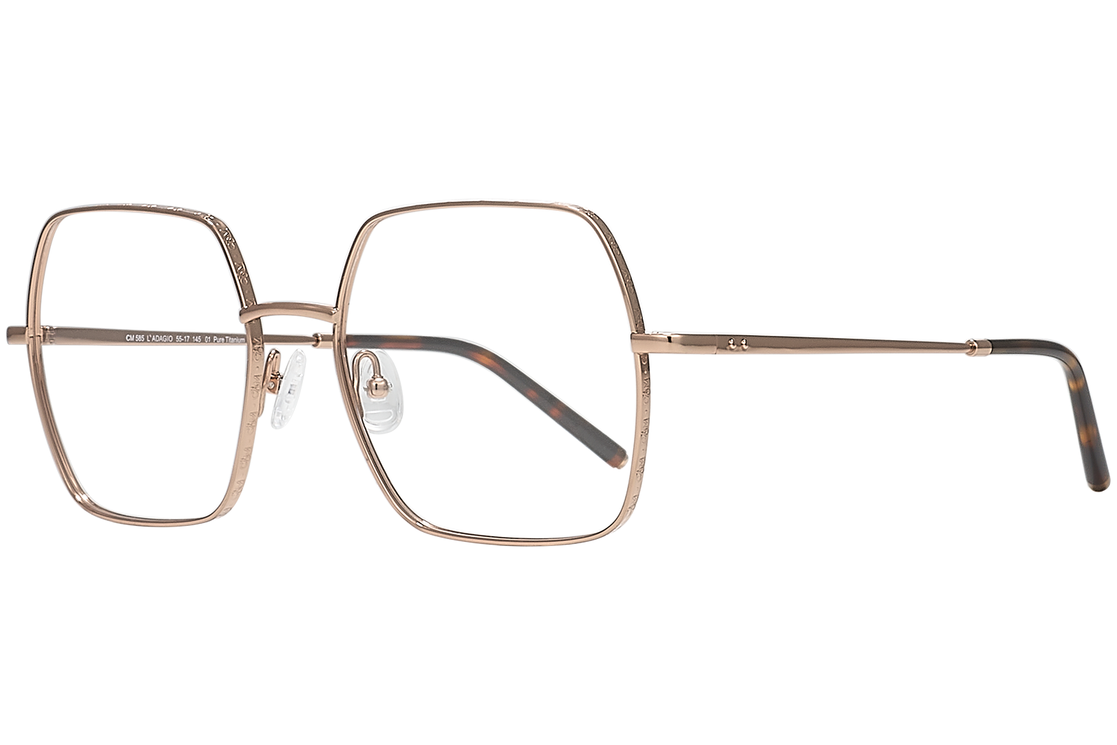 Clémence & Margaux L'Adagio lunettes de vue Doré élégante