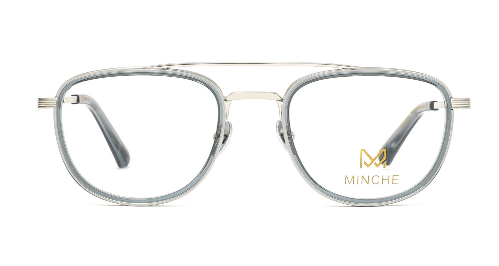 Minche Shun008 lunettes de vue métal rectangulaire